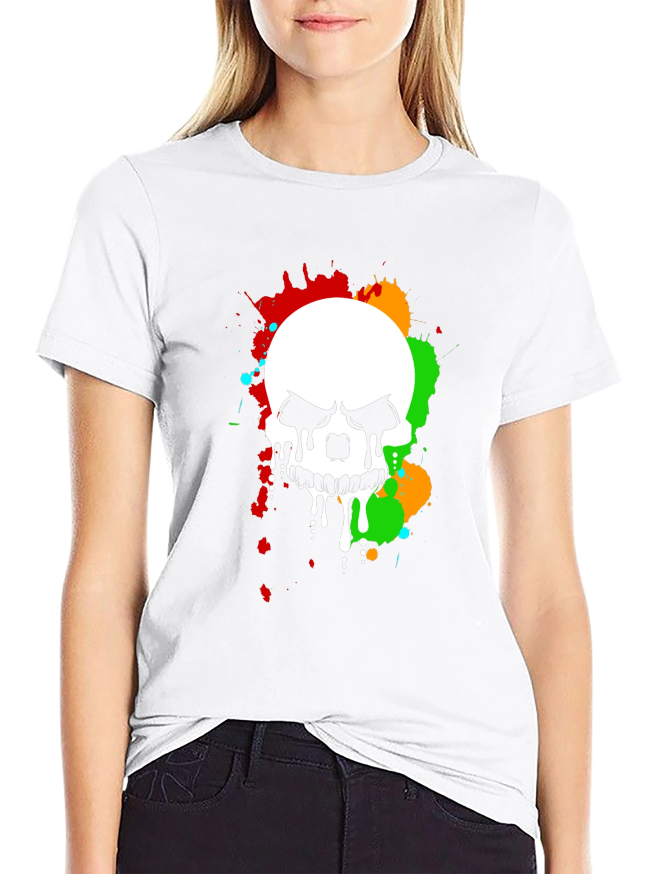 Skull Graphic T-Shirt - Black