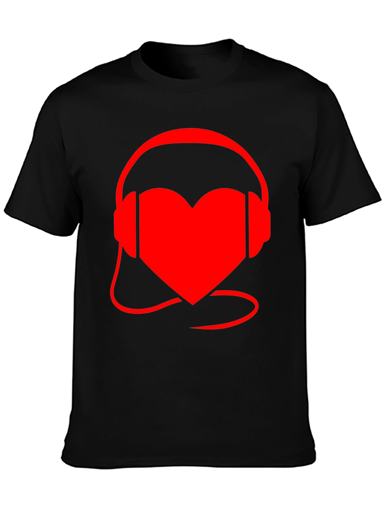 Heart Headphones Graphic Tee
