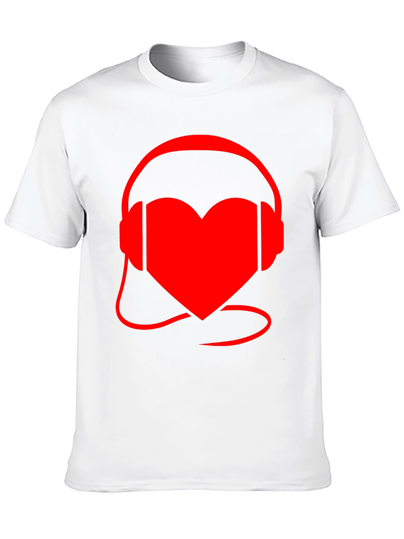 Heart Headphones Graphic Tee