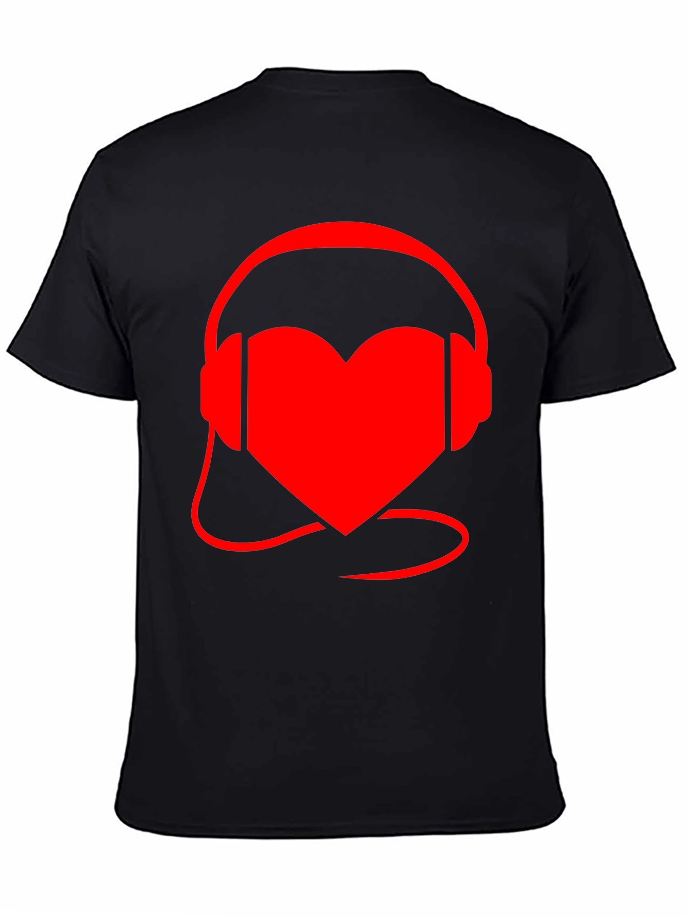Heart Headphones Graphic Tee