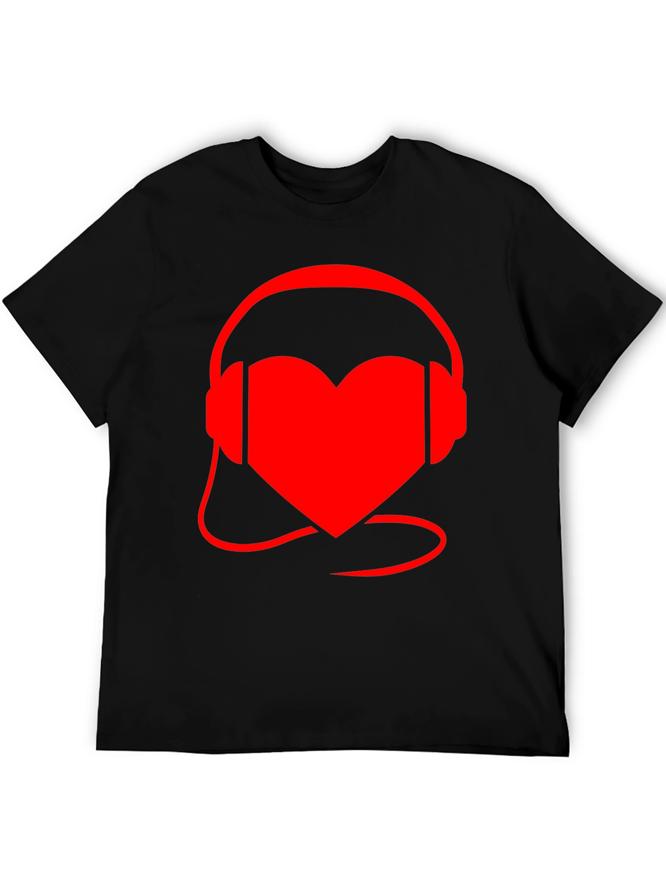 Heart Headphones Graphic Tee
