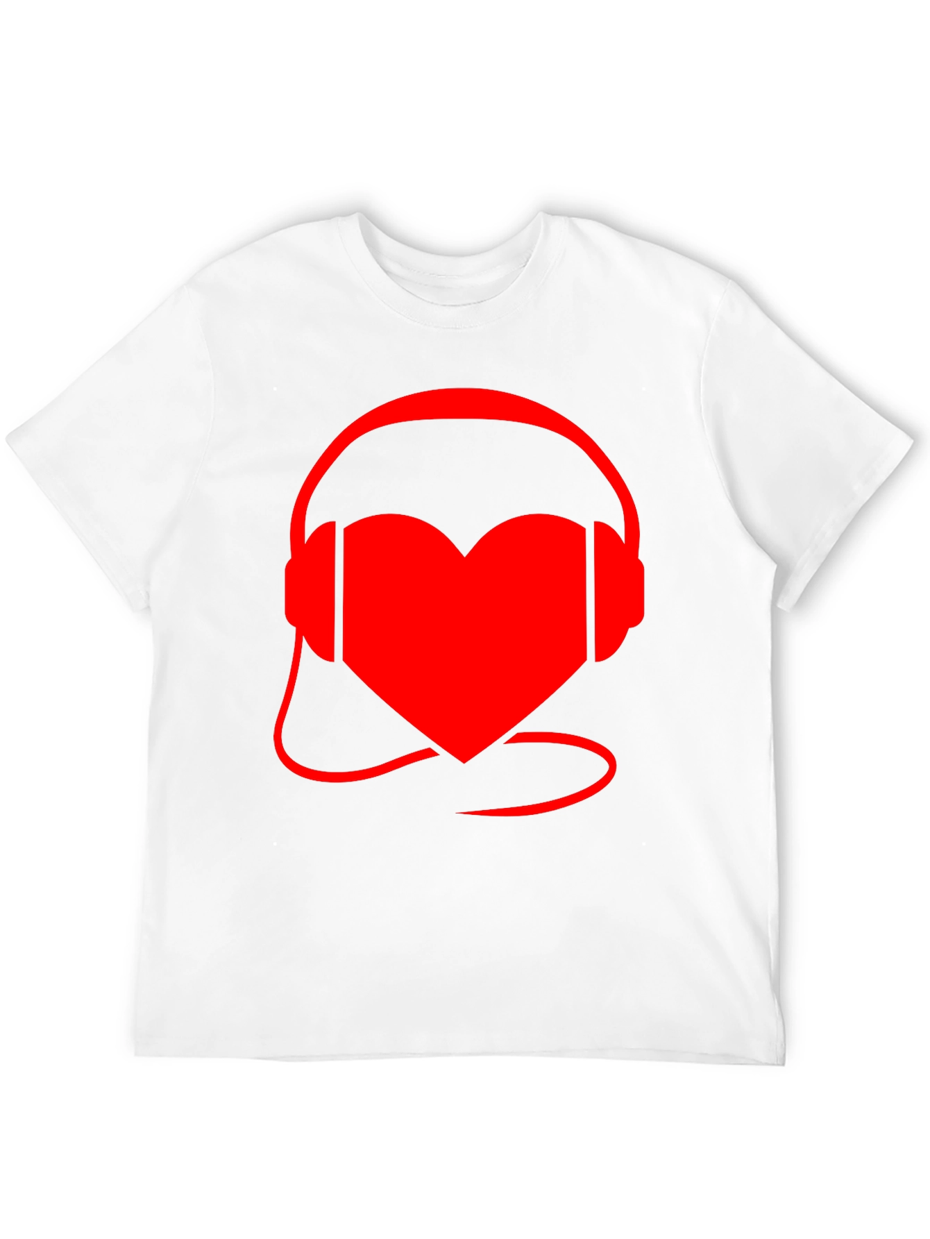 Heart Headphones Graphic Tee