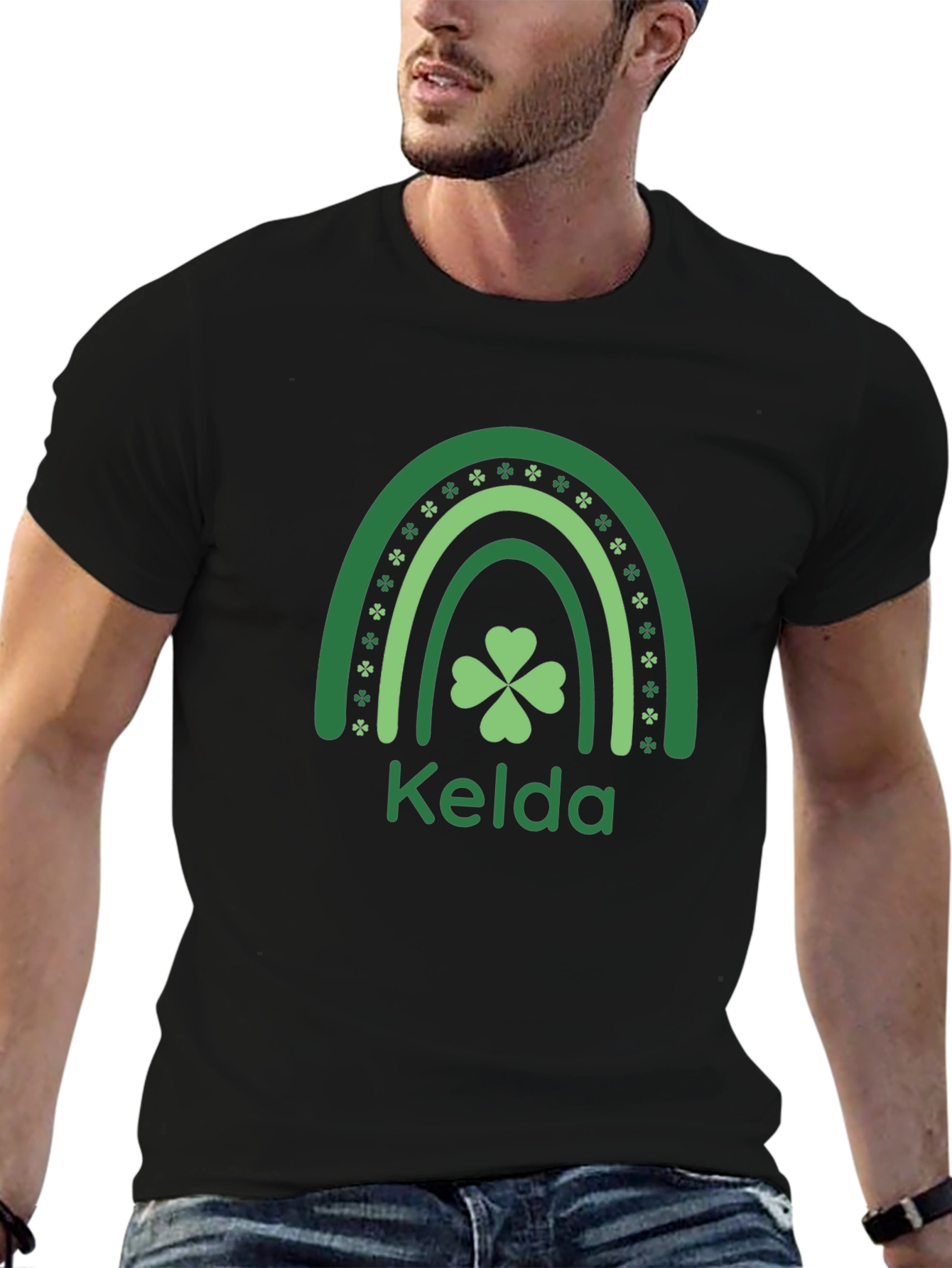 Kelda St. Patricks Day Rainbow Clover Shirt