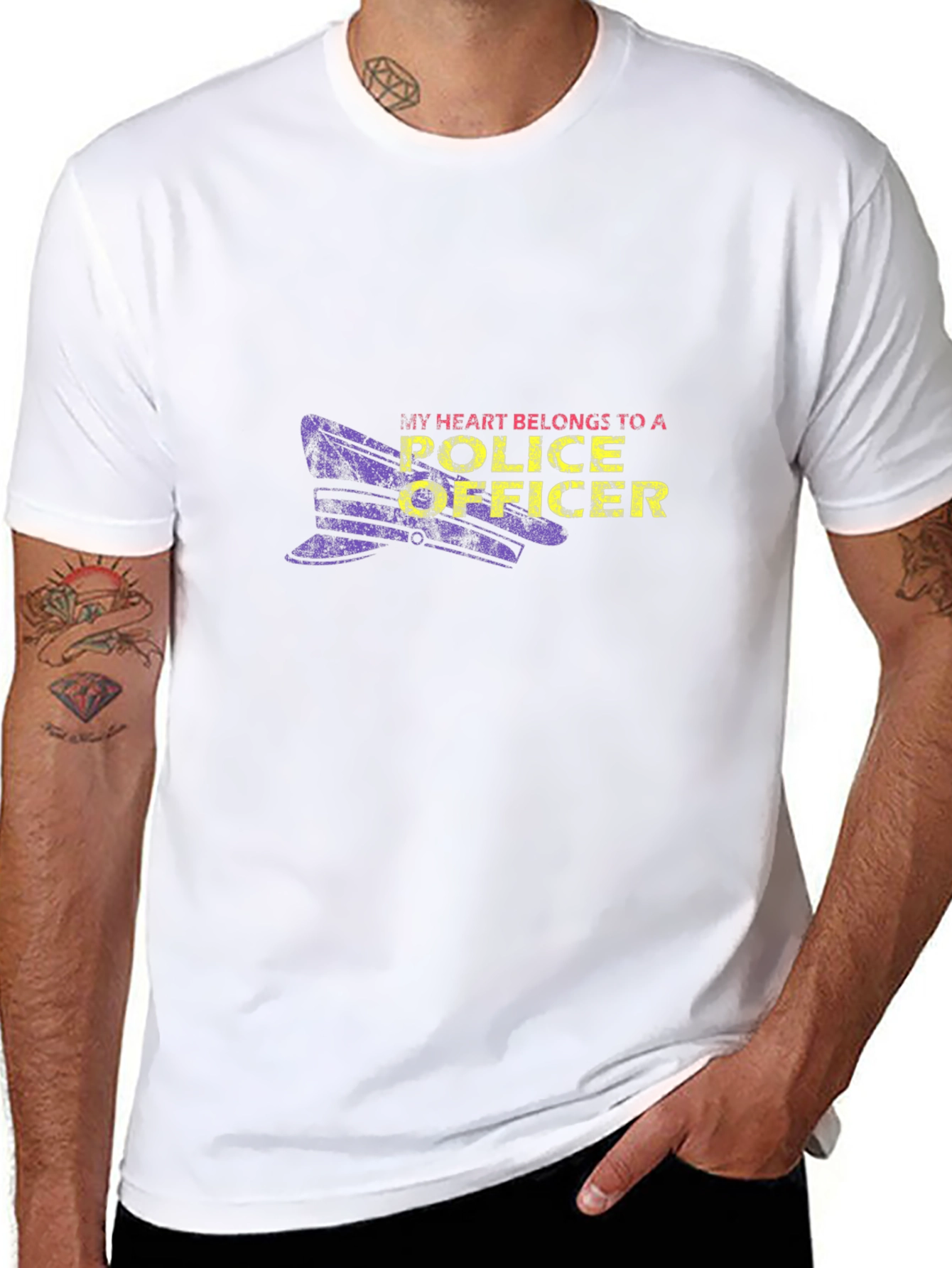 My Heart Belongs to a Police Officer T-Shirt