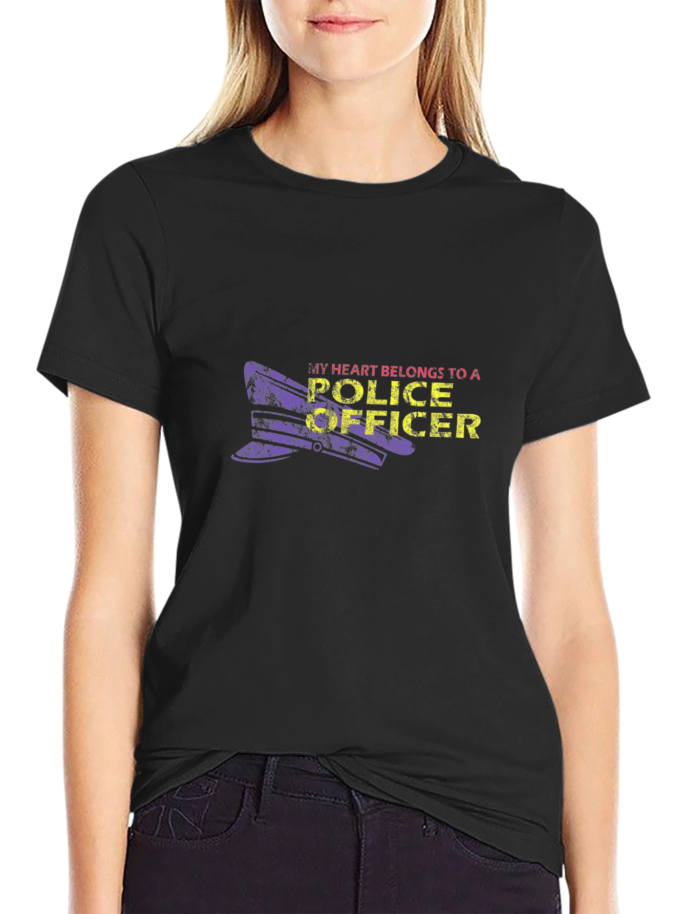My Heart Belongs to a Police Officer T-Shirt