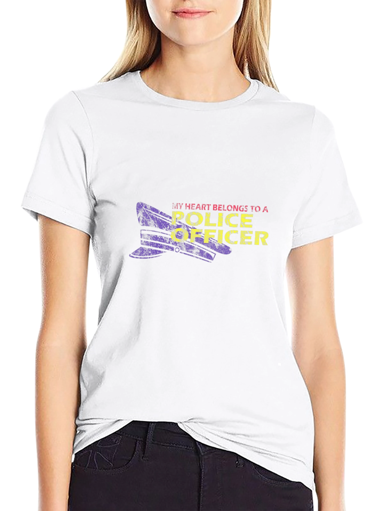 My Heart Belongs to a Police Officer T-Shirt