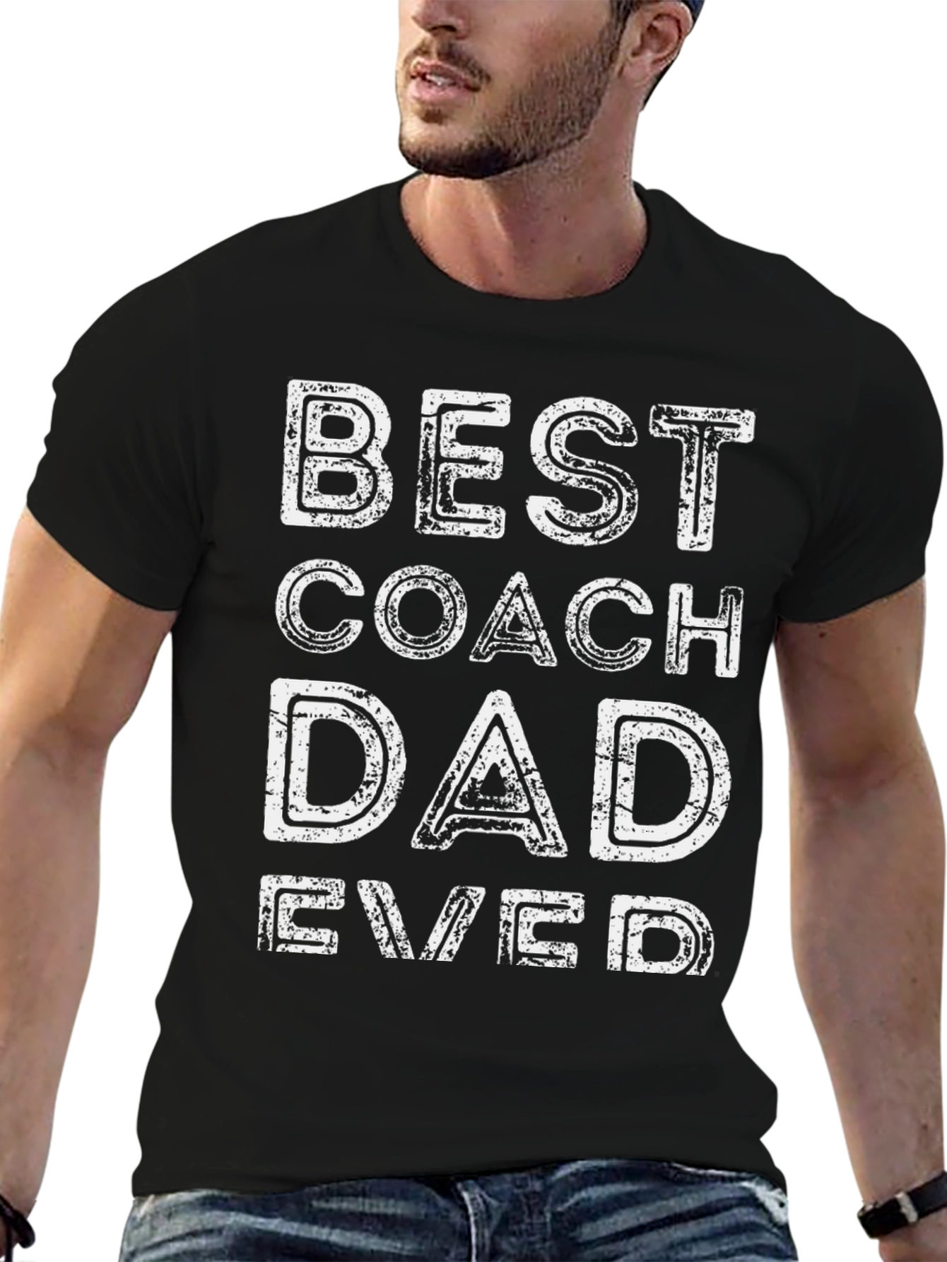 Best Coach Dad Ever - Graphic T-Shirt