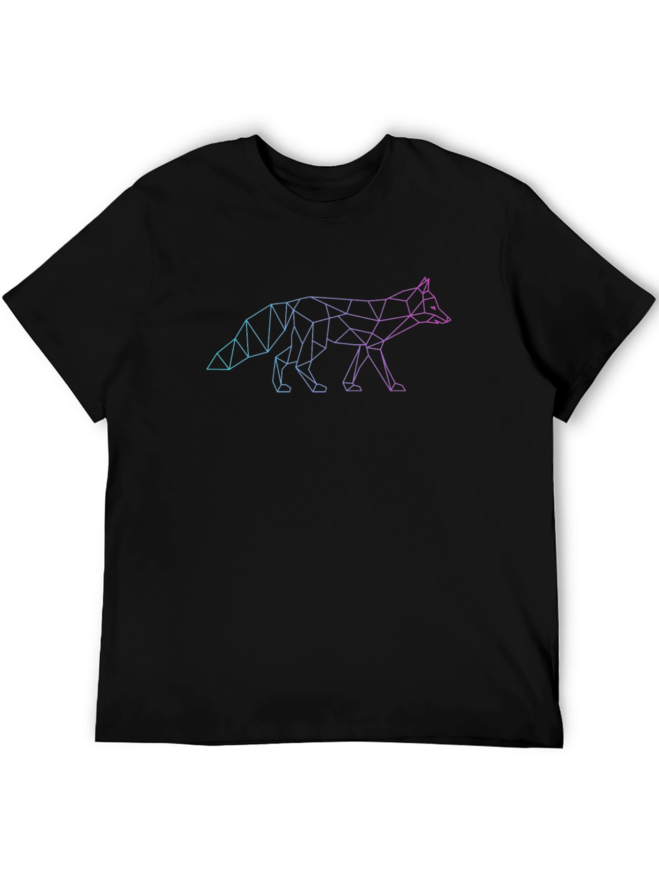 Geometric Fox Graphic T-Shirt