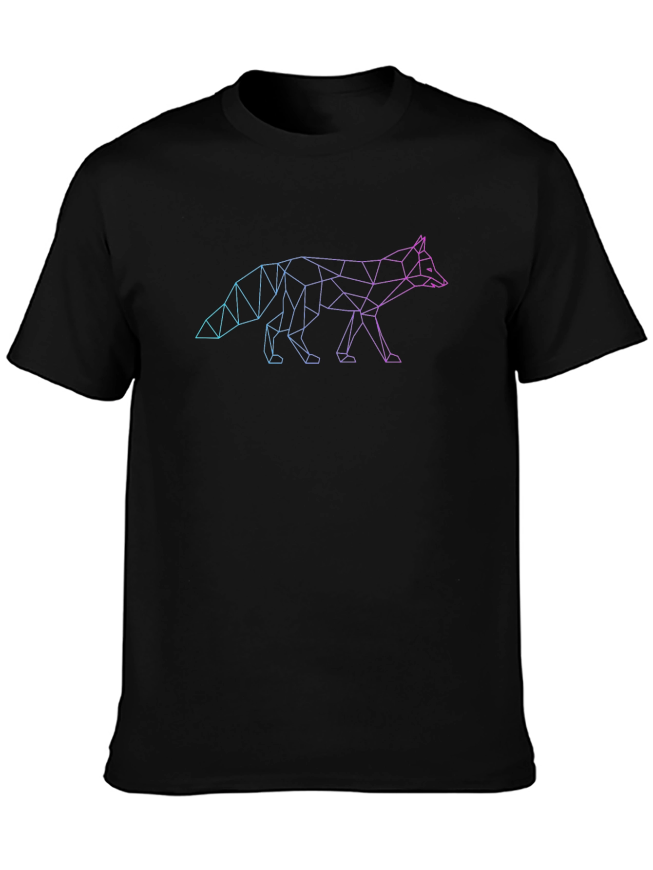 Geometric Fox Graphic T-Shirt