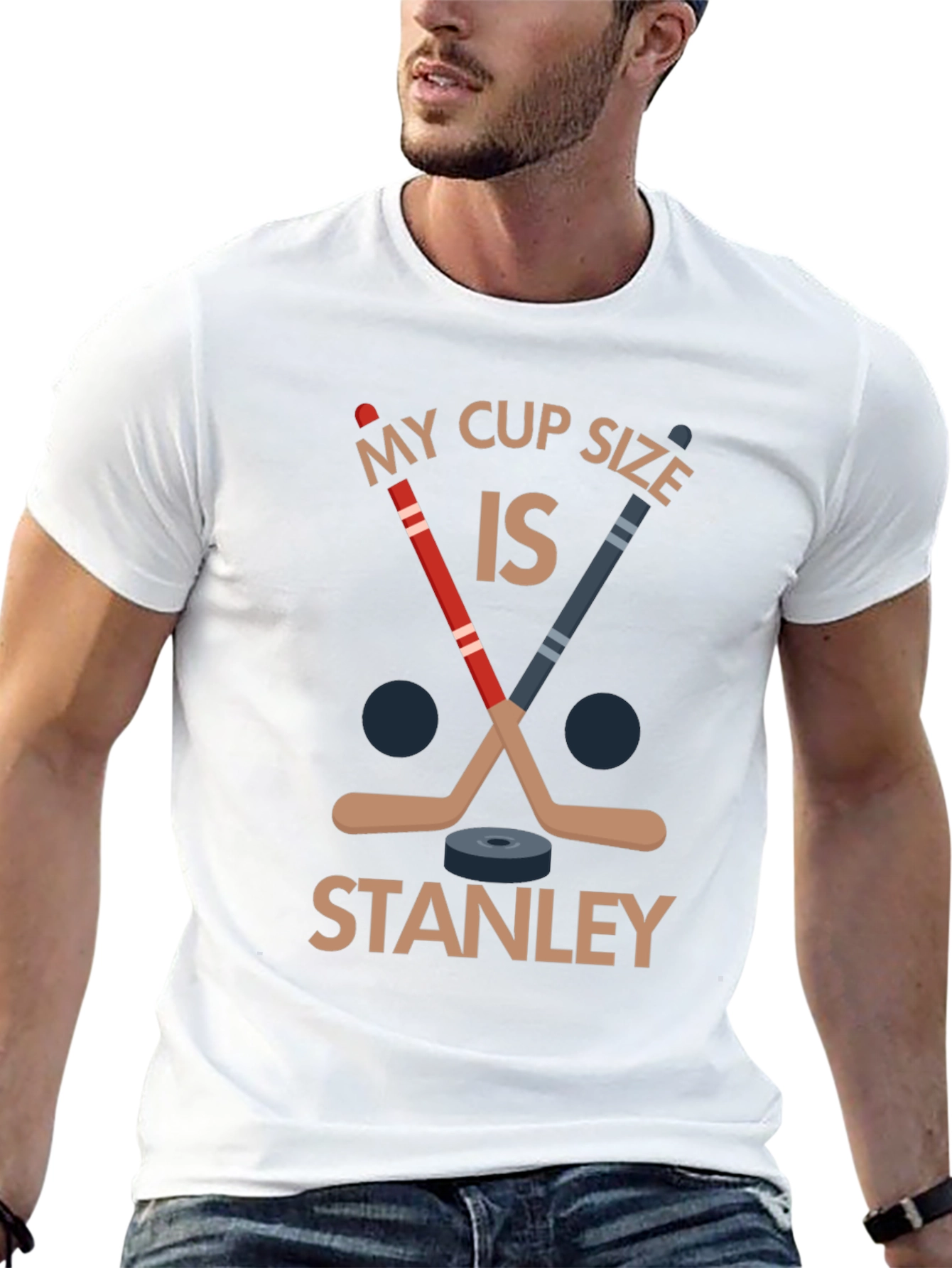 My Cup Size is Stanley Hockey T-Shirt