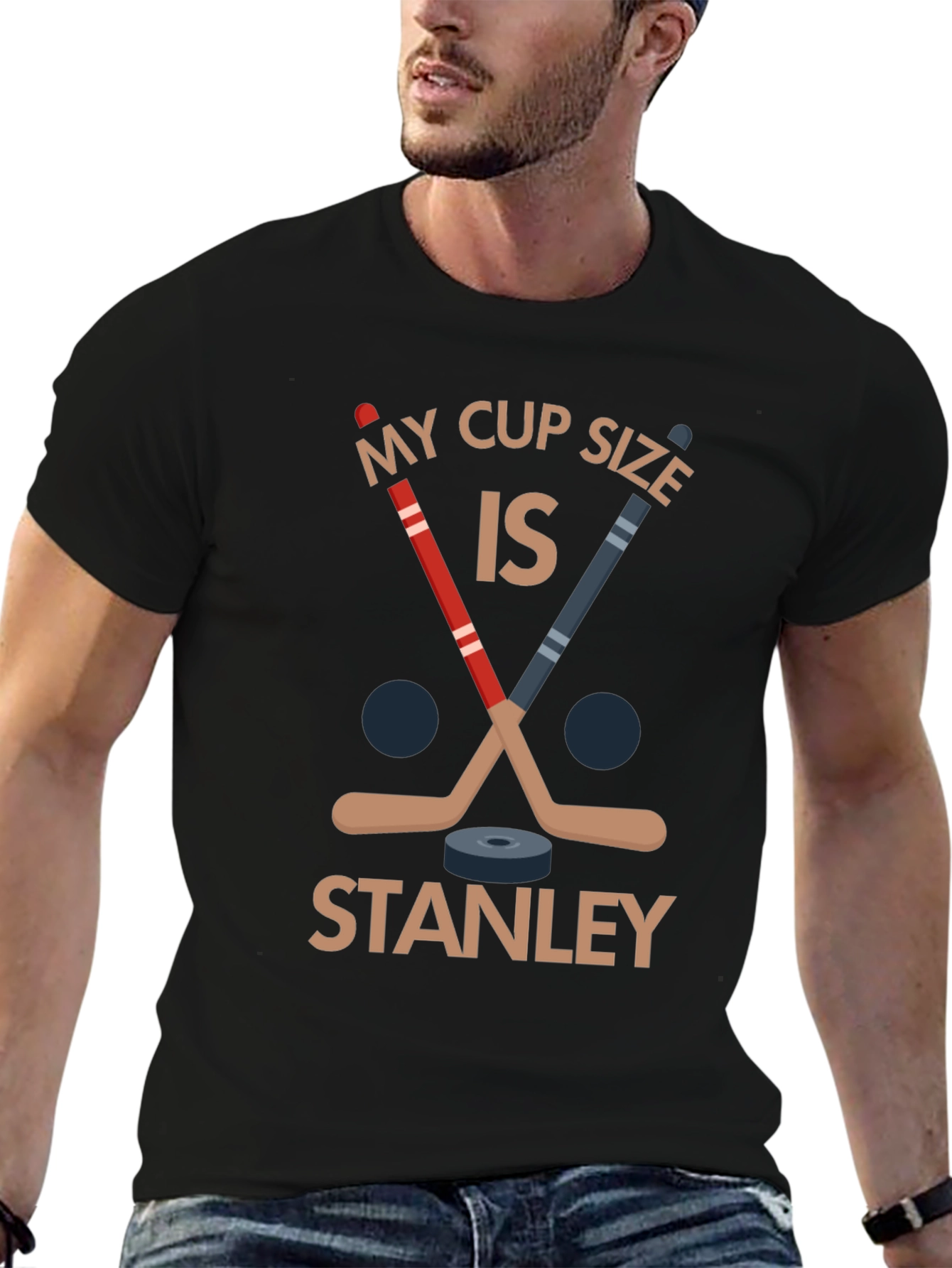 My Cup Size is Stanley Hockey T-Shirt