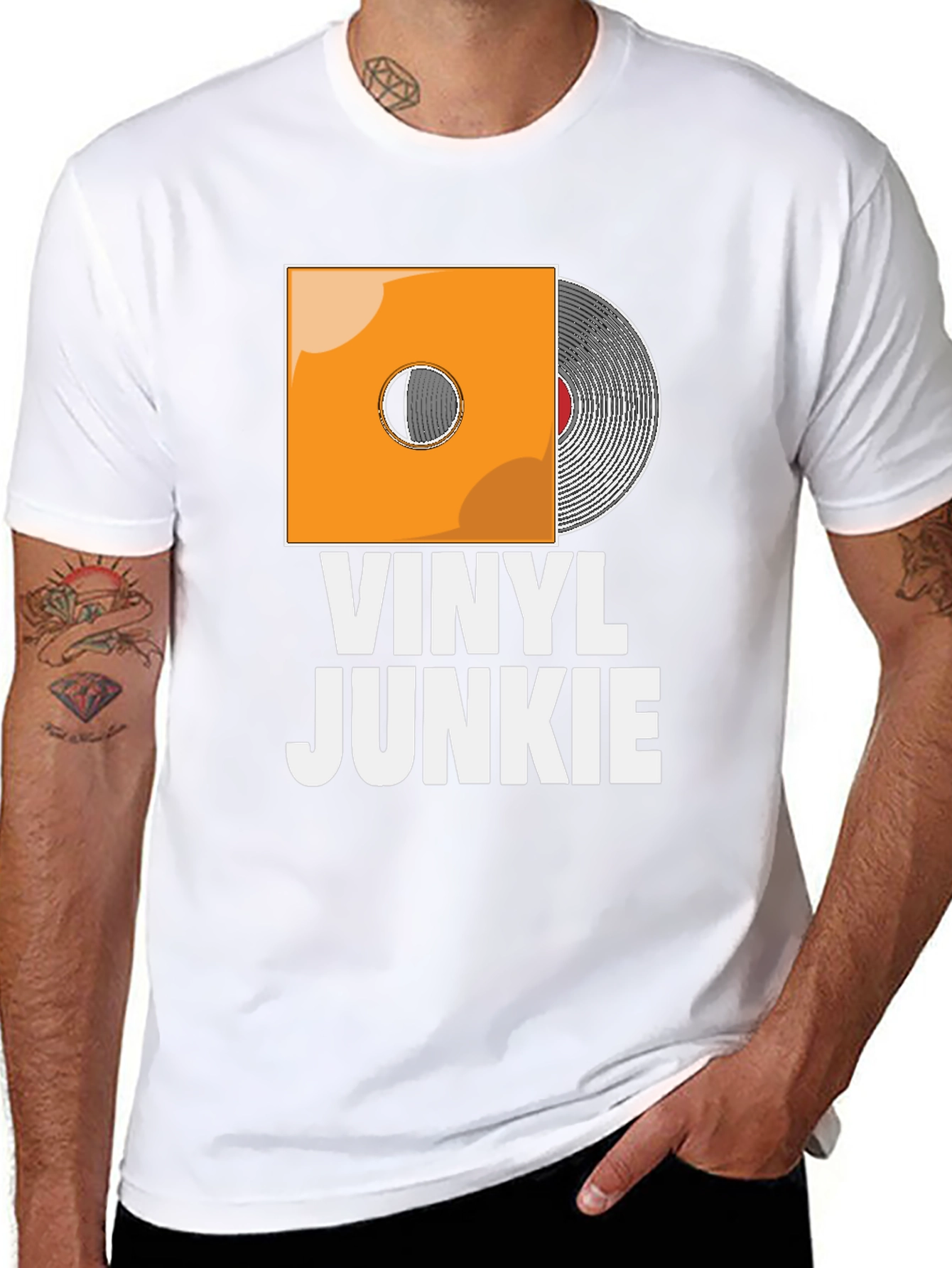 Vinyl Junkie Graphic T-Shirt
