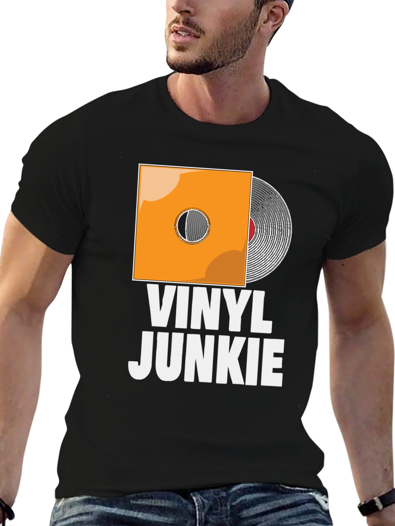 Vinyl Junkie Graphic T-Shirt