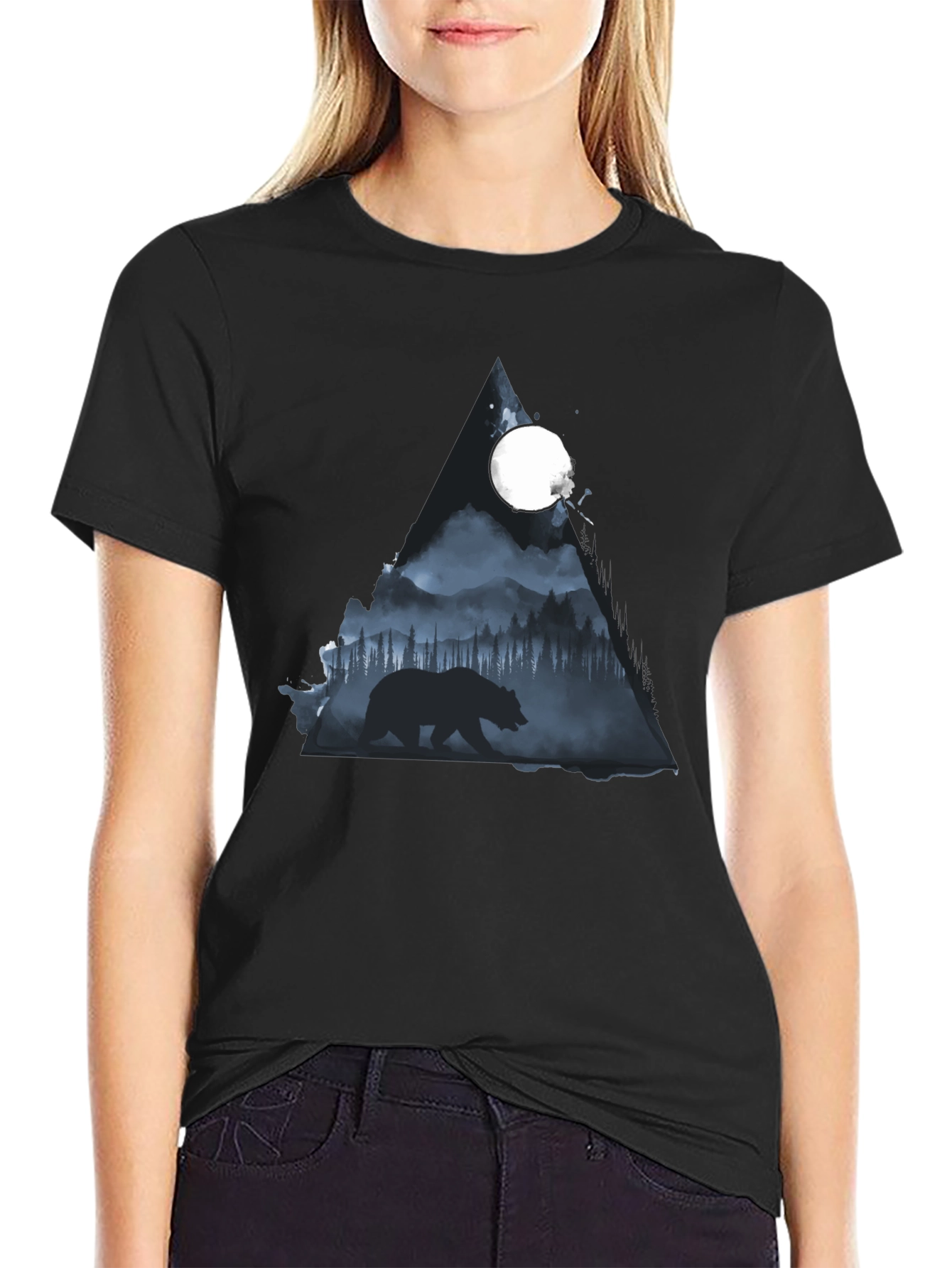 Bear Silhouette Graphic Tee