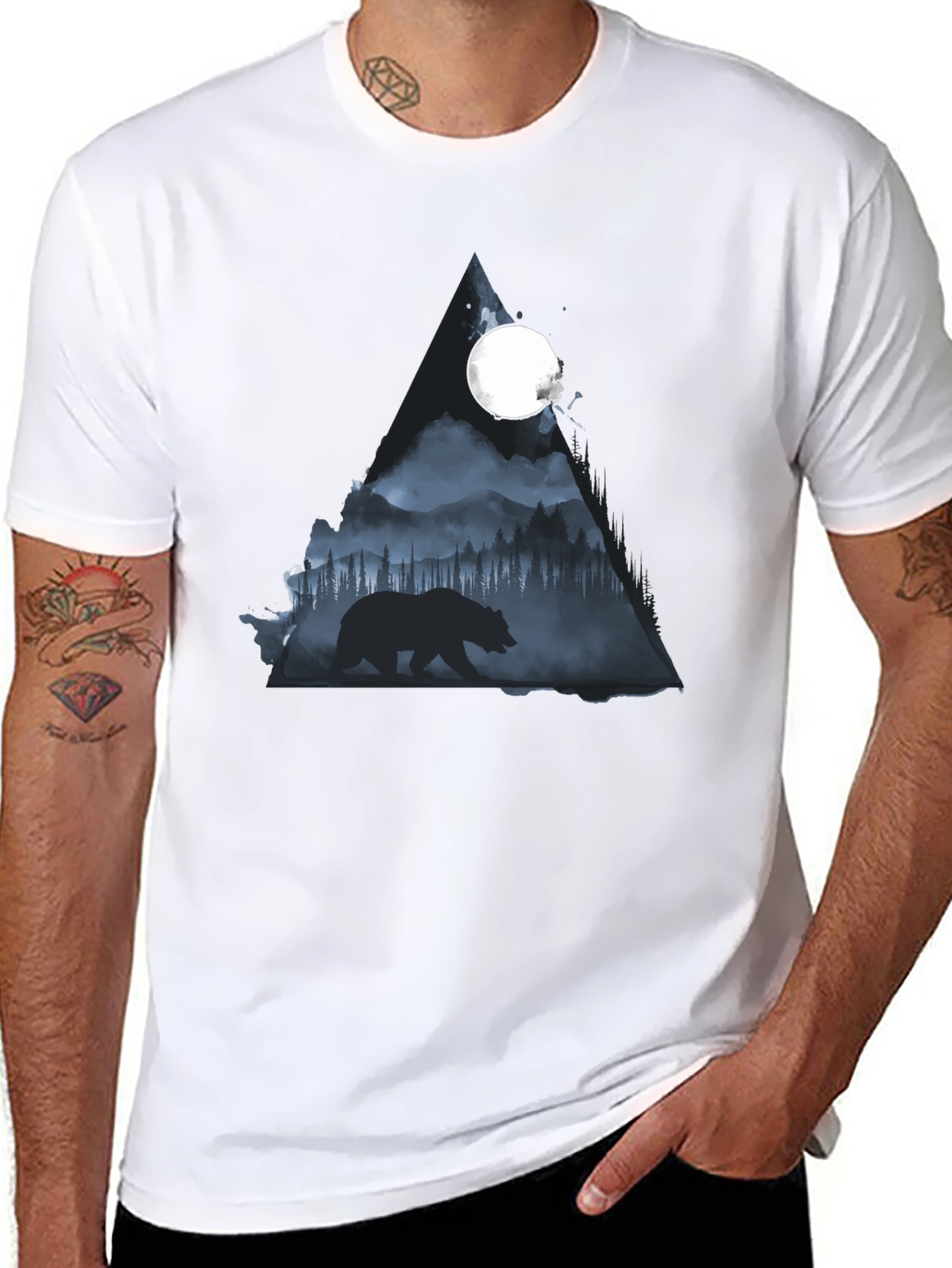 Bear Silhouette Graphic Tee