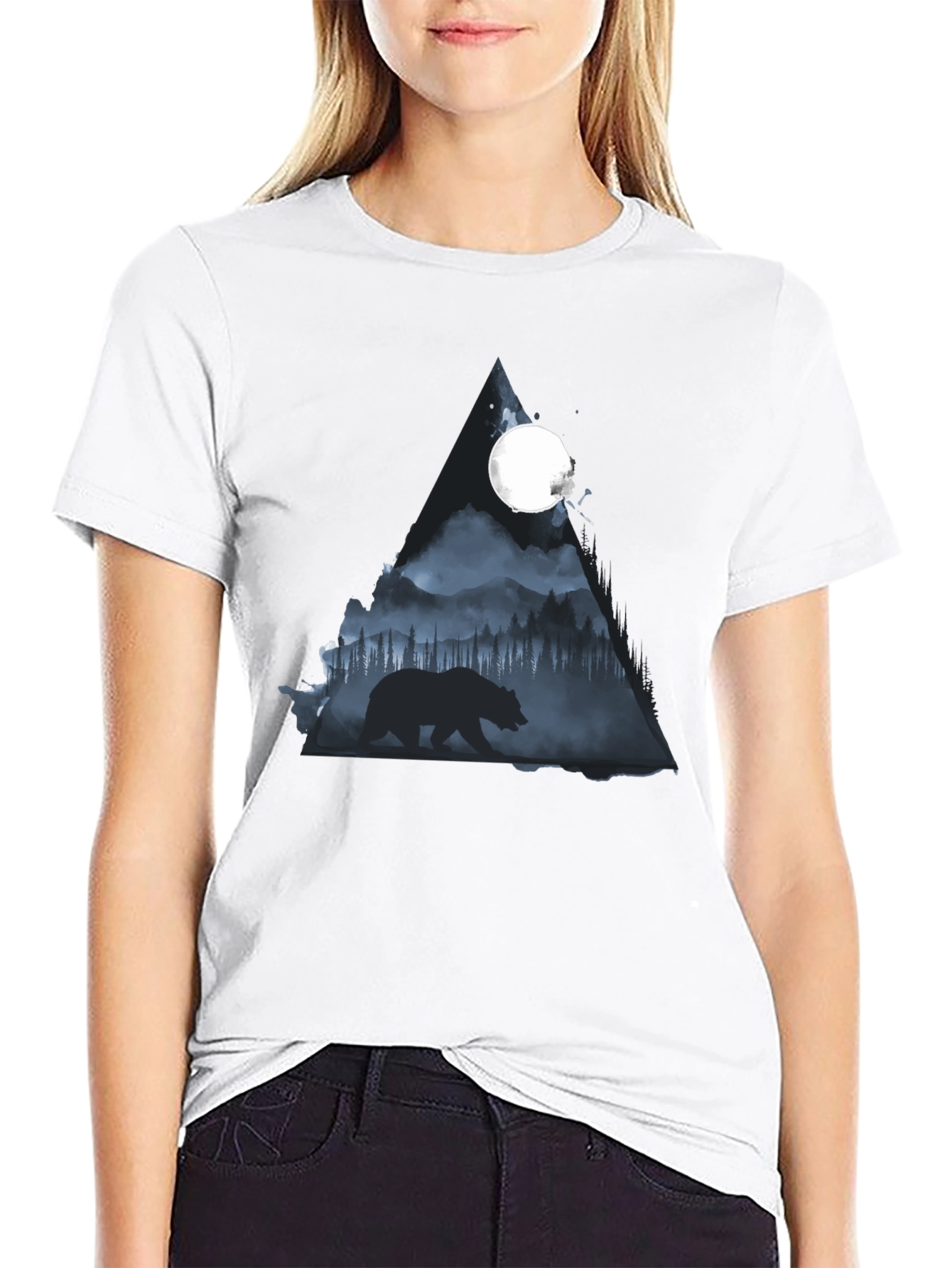 Bear Silhouette Graphic Tee