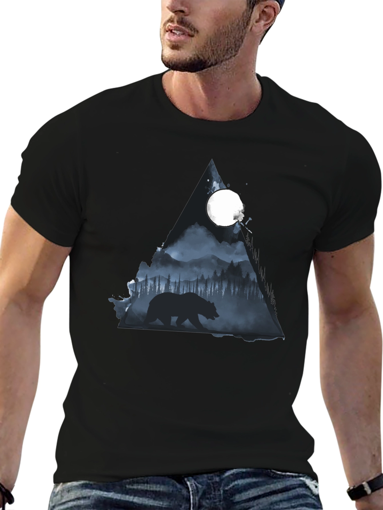 Bear Silhouette Graphic Tee