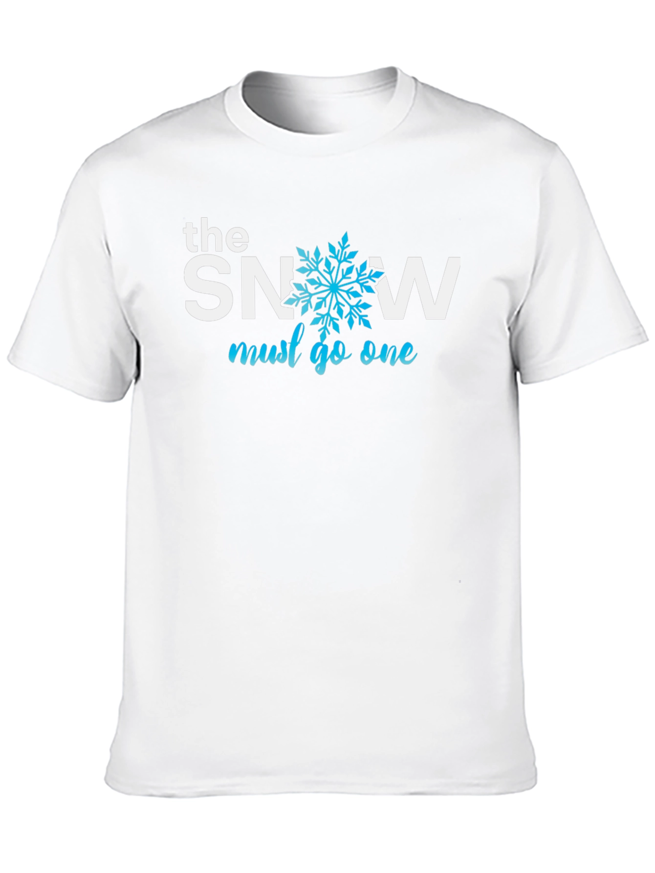 The Snow Must Go On Black Graphic T-Shirt