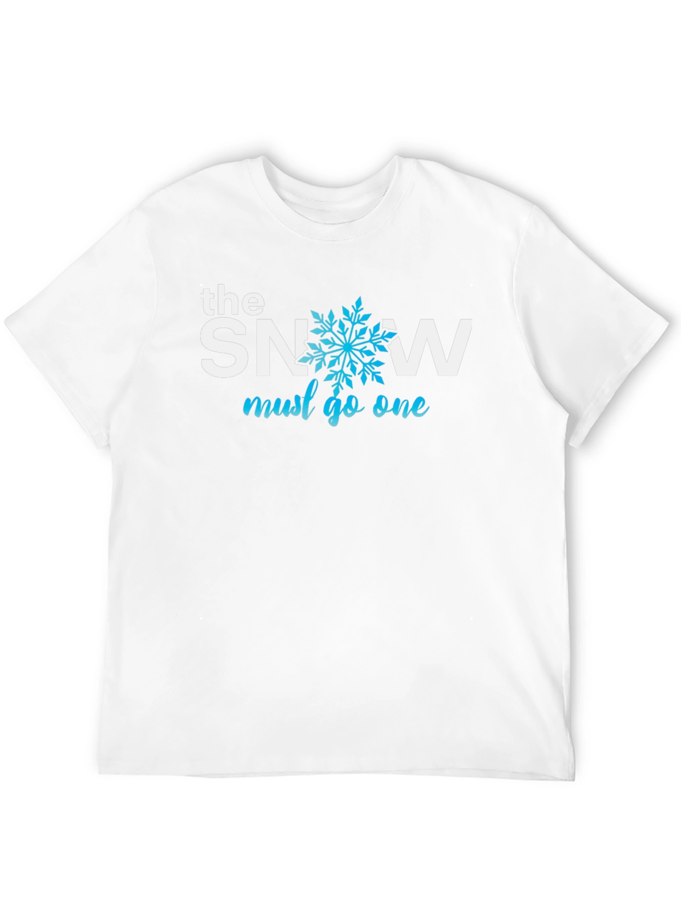 The Snow Must Go On Black Graphic T-Shirt