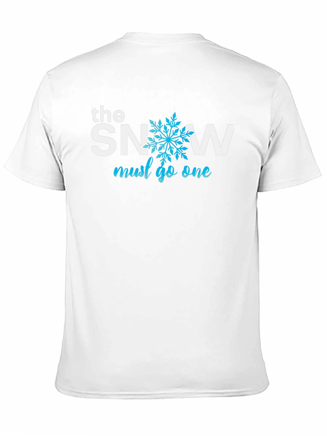 The Snow Must Go On Black Graphic T-Shirt