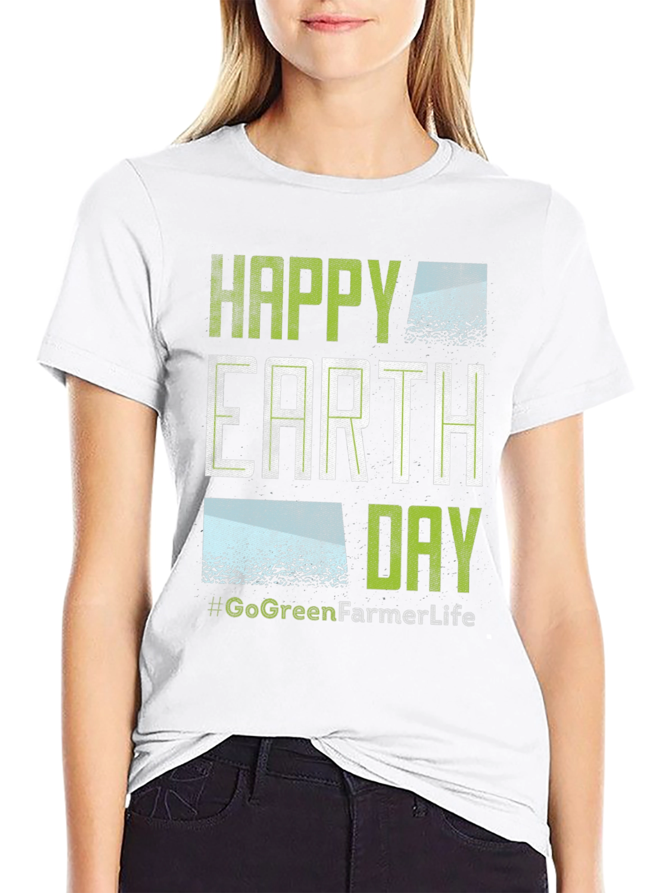 Happy Earth Day T-Shirt - Go Green Farmer Life