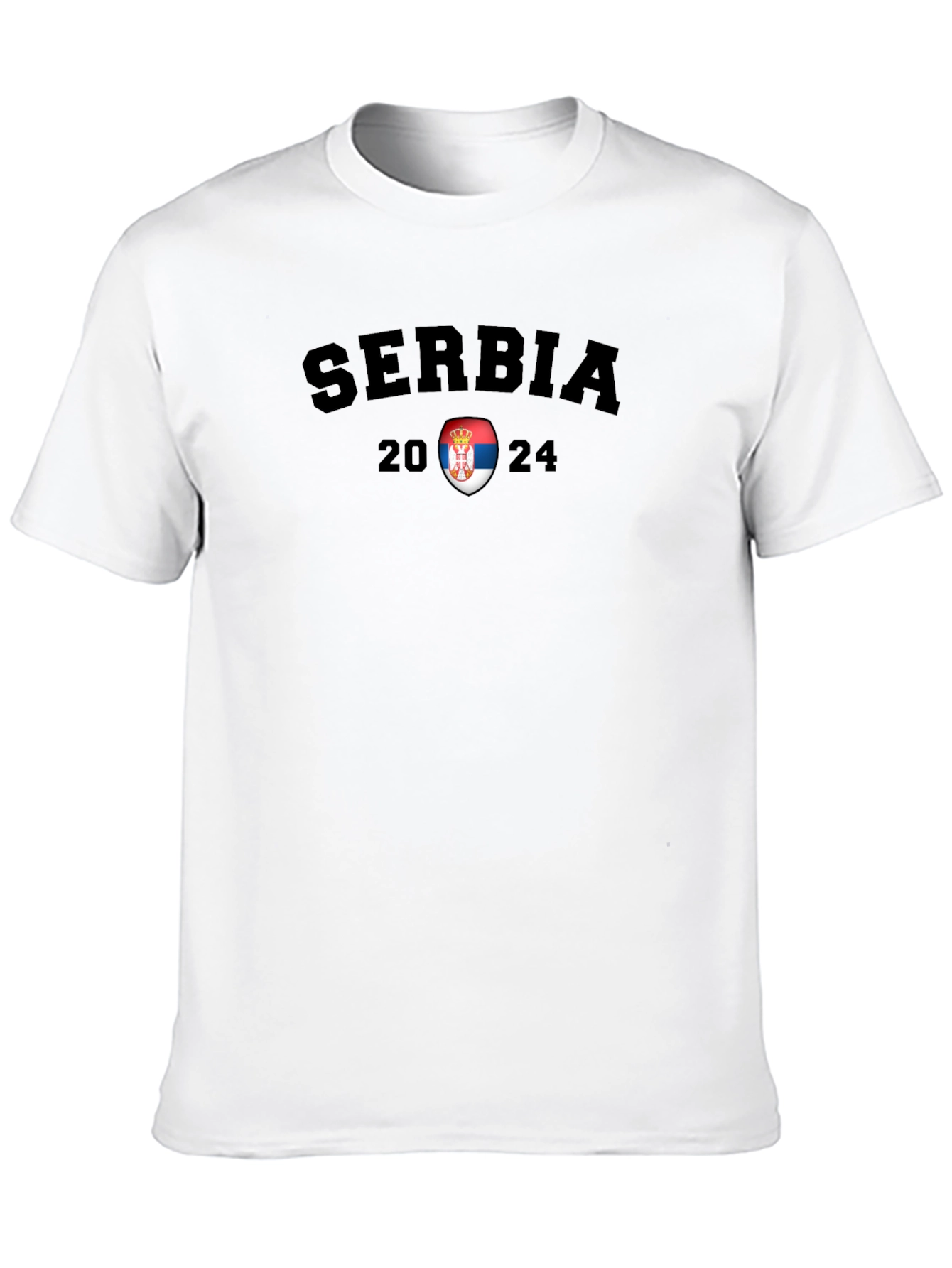 Serbia 2024 Black T-Shirt