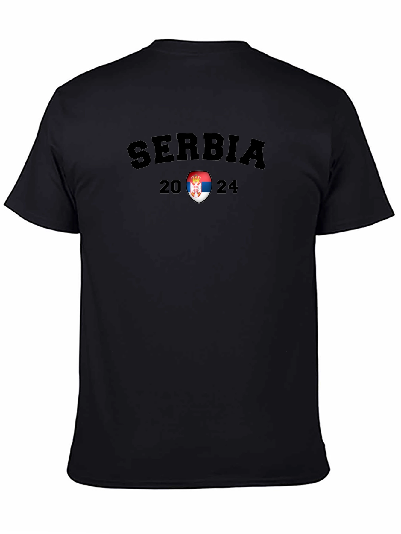 Serbia 2024 Black T-Shirt