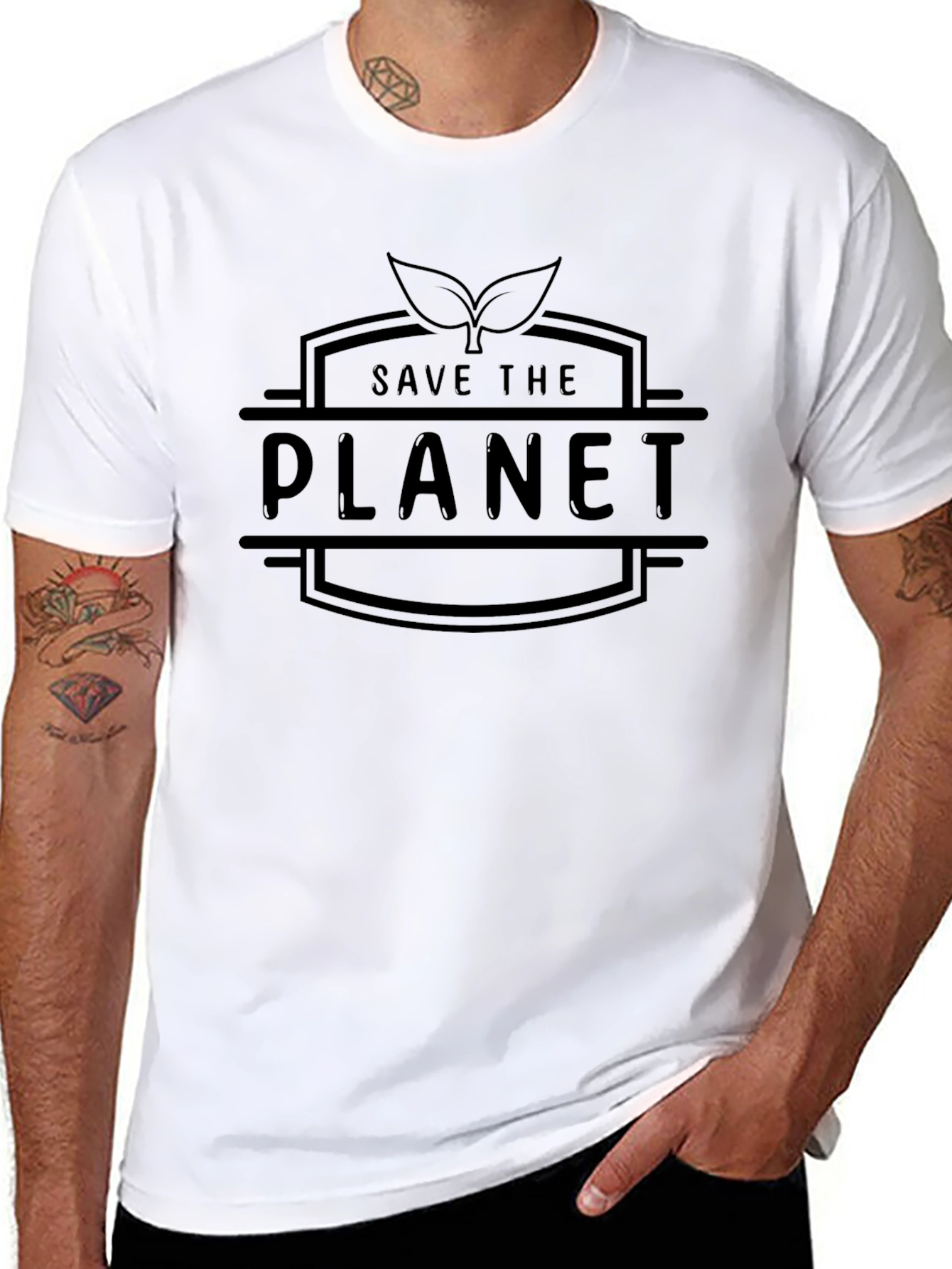 Save the Planet Graphic T-Shirt - Eco-Friendly Fashion