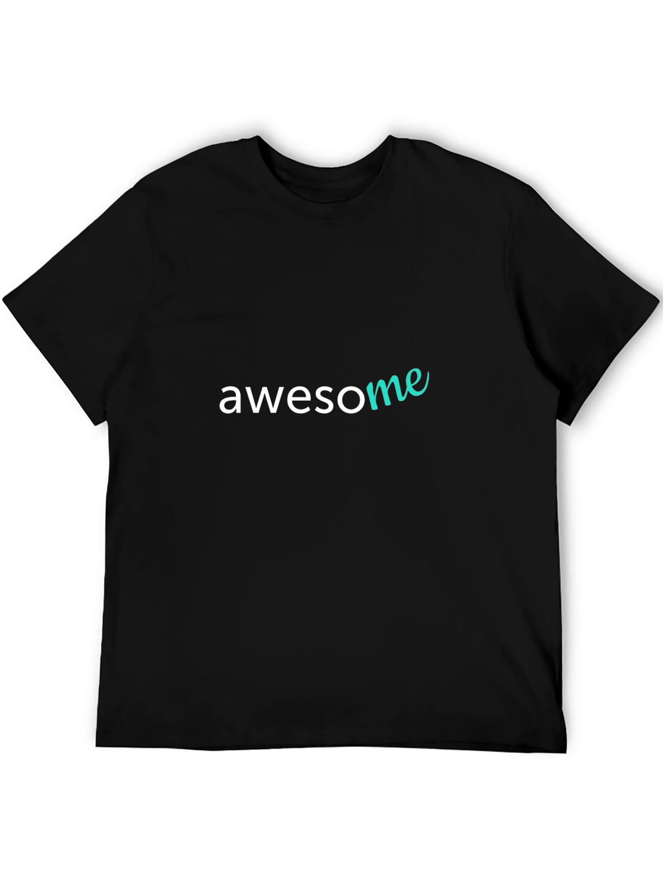 Awesome Graphic Print Black T-Shirt