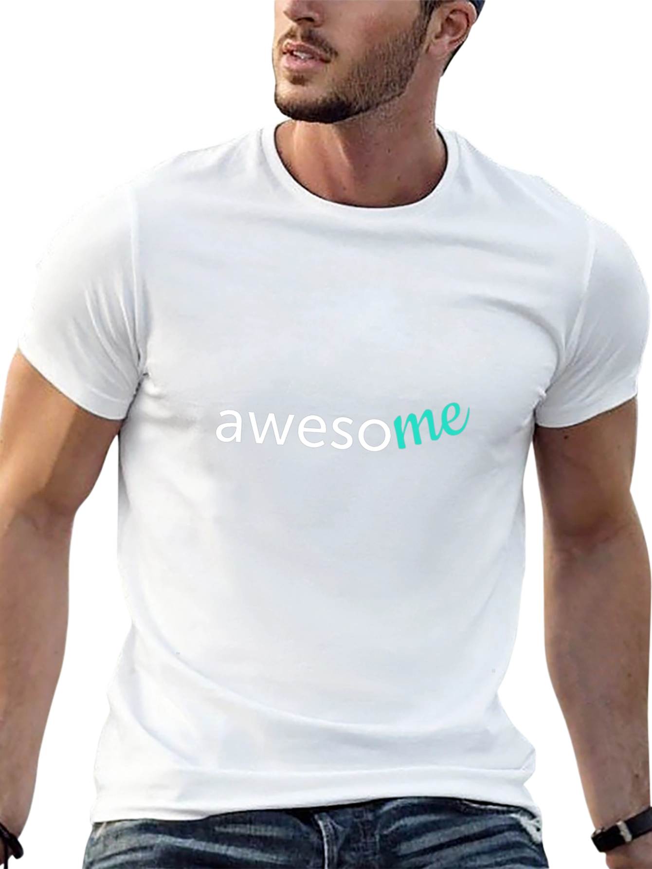 Awesome Graphic Print Black T-Shirt