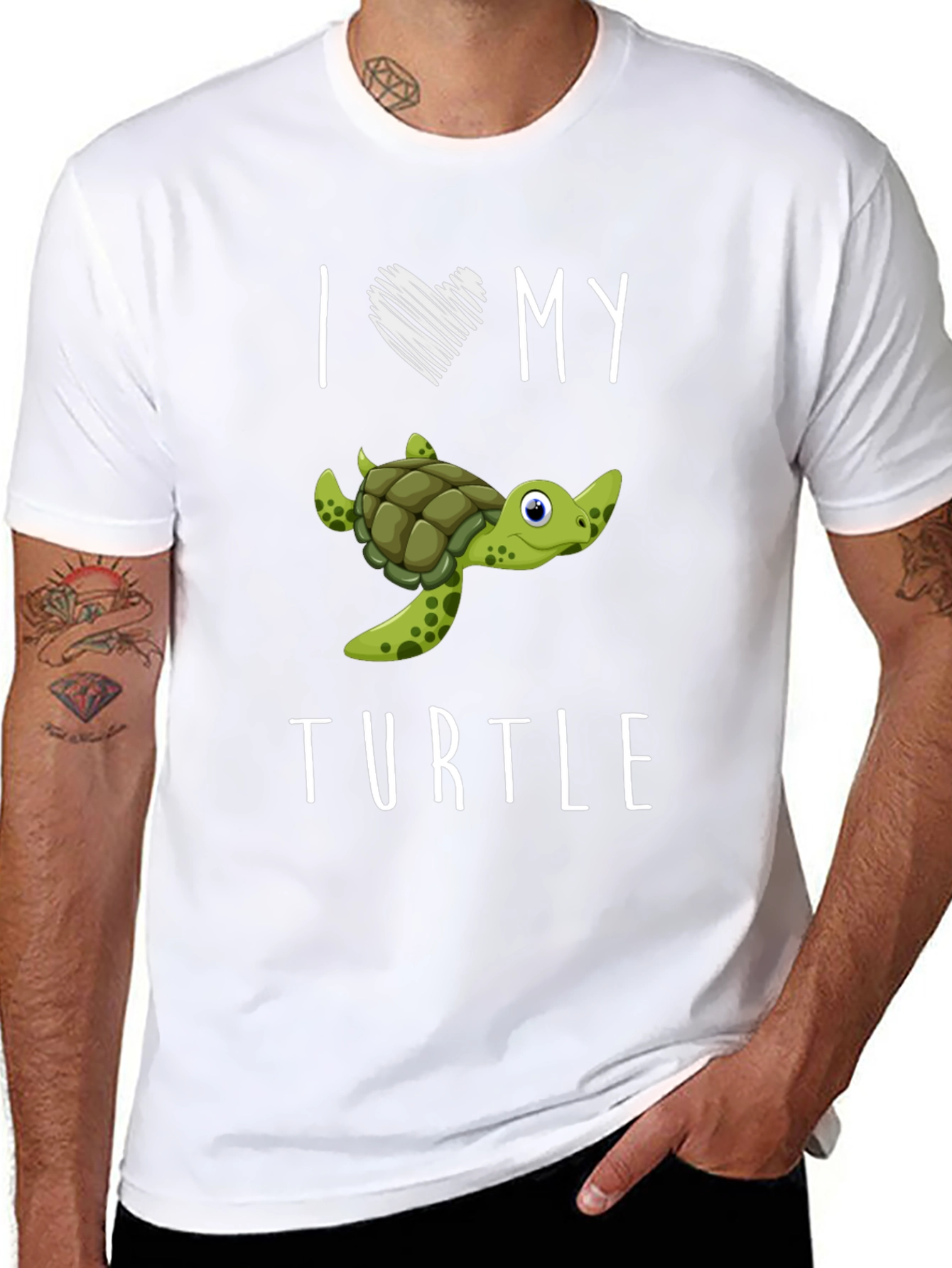 I Love My Turtle Graphic Tee