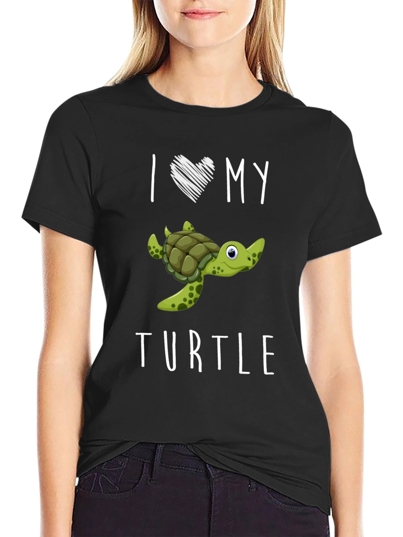 I Love My Turtle Graphic Tee