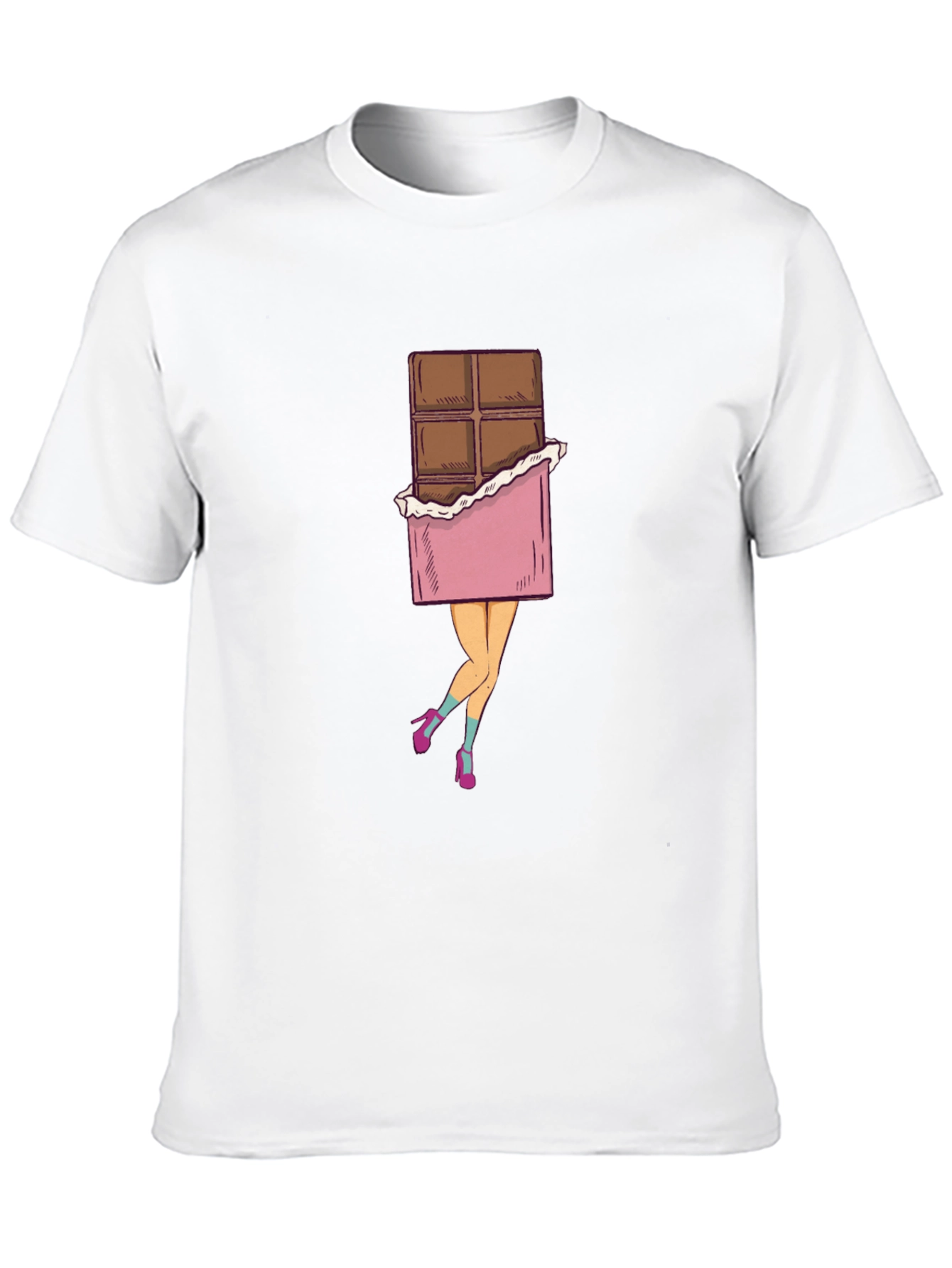 Chocolate Bar Legs Graphic T-Shirt