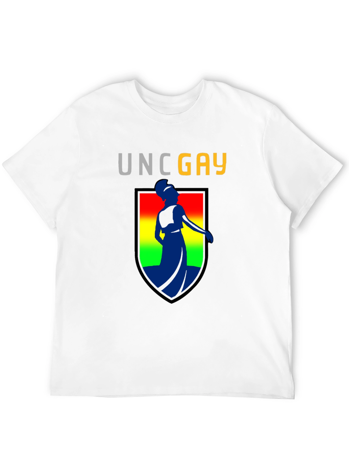 UNC GAY T-Shirt Black Cotton Blend Unisex