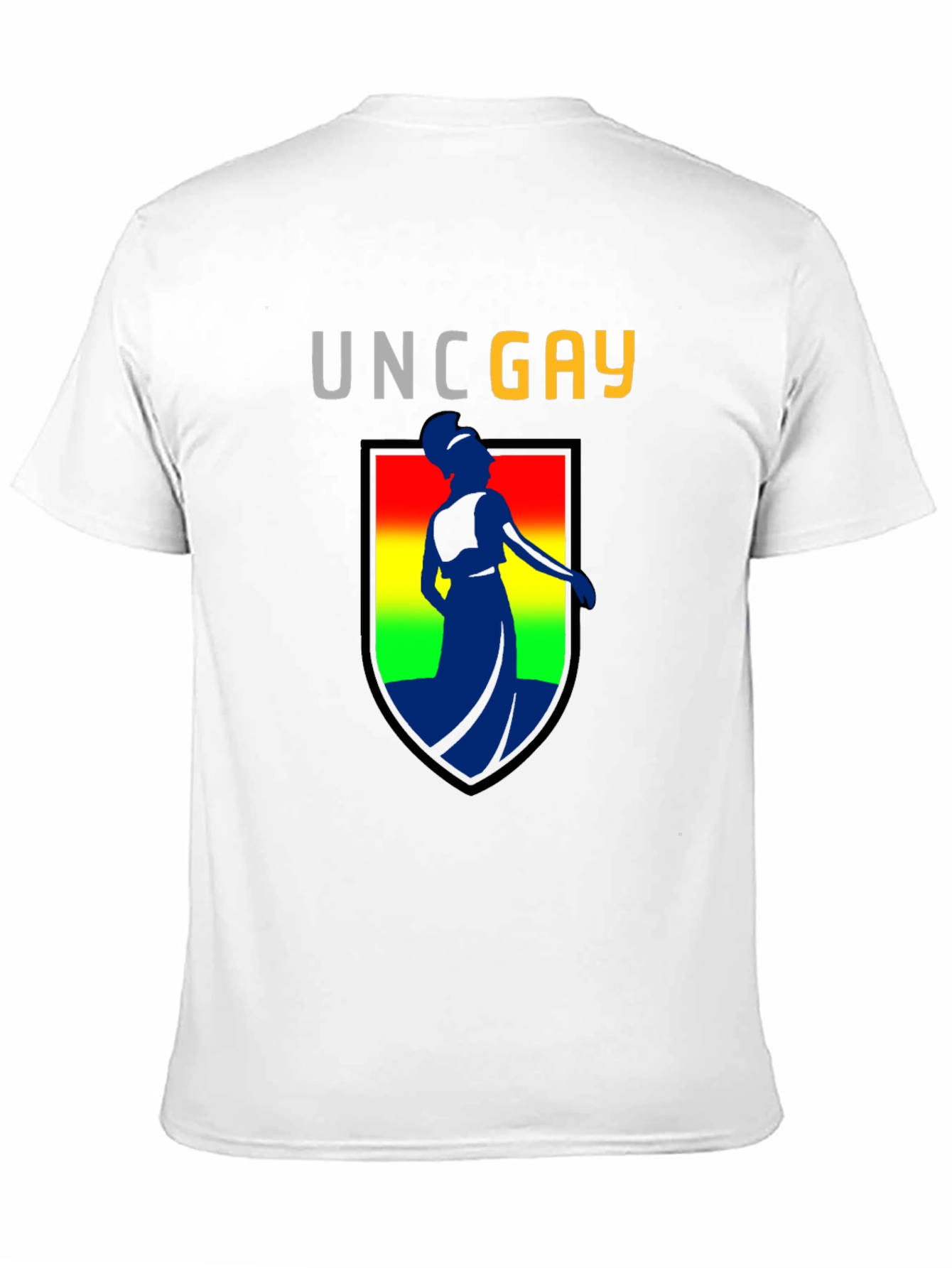 UNC GAY T-Shirt Black Cotton Blend Unisex