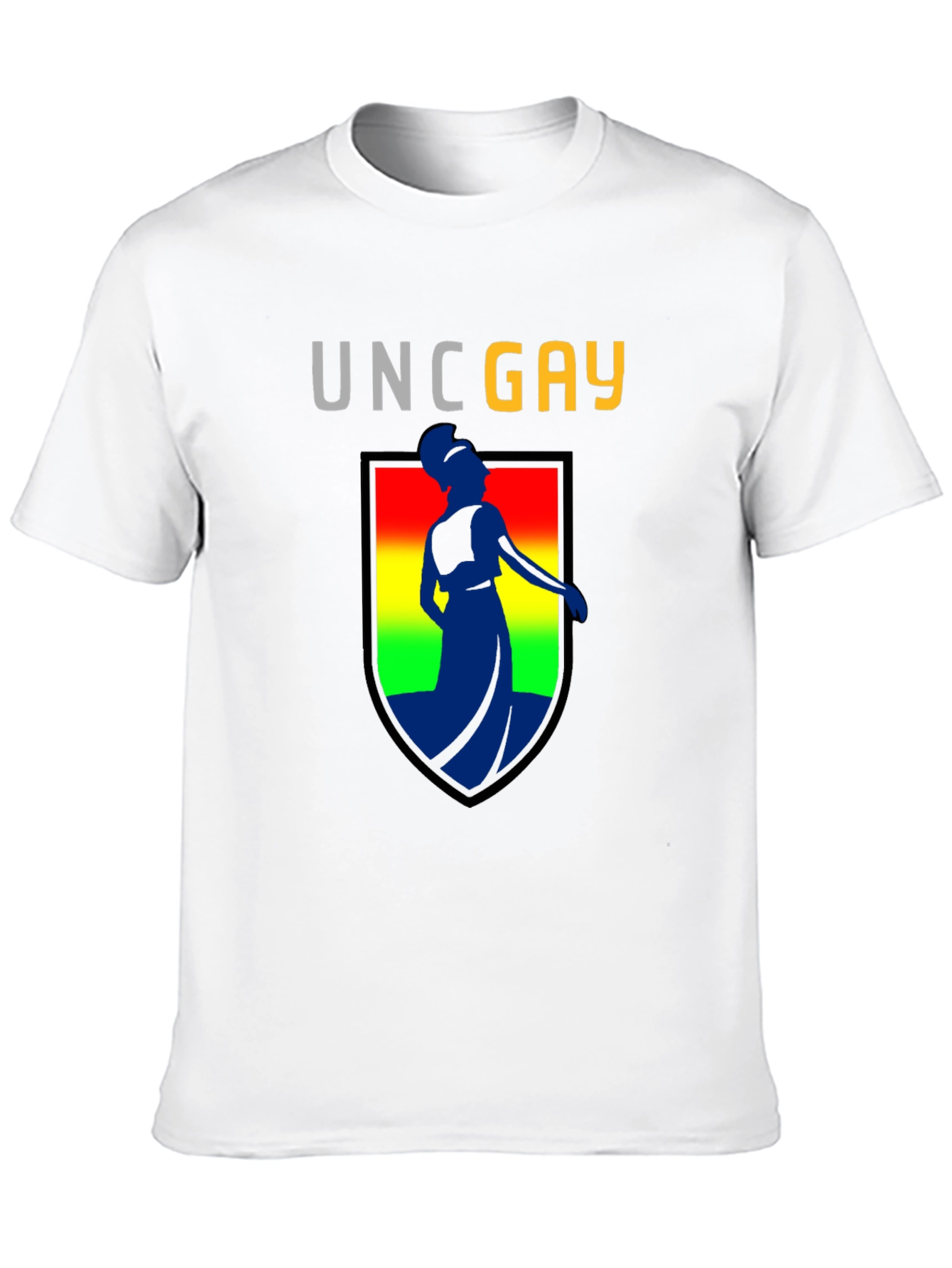 UNC GAY T-Shirt Black Cotton Blend Unisex