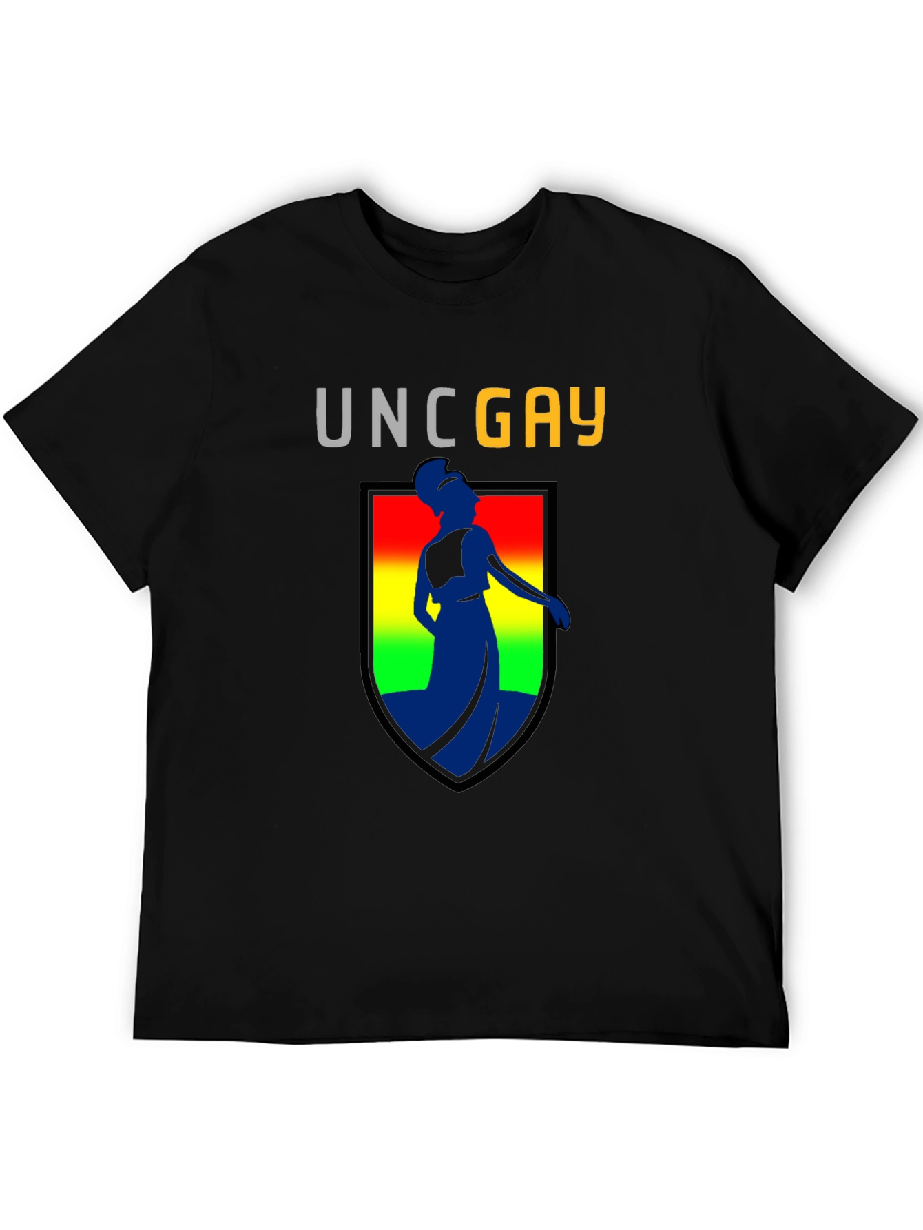 UNC GAY T-Shirt Black Cotton Blend Unisex