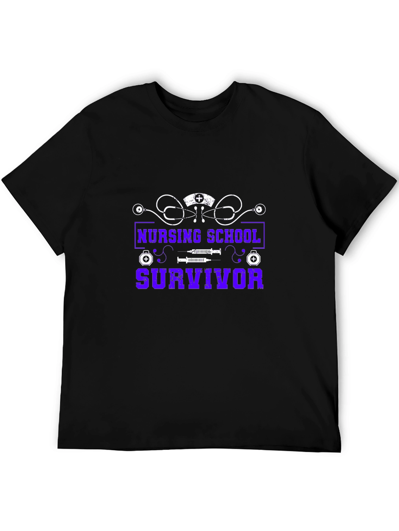 Nursing School Survivor Graphic T-Shirt