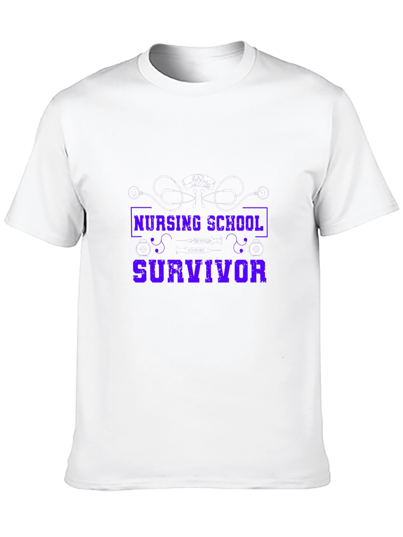 Nursing School Survivor Graphic T-Shirt