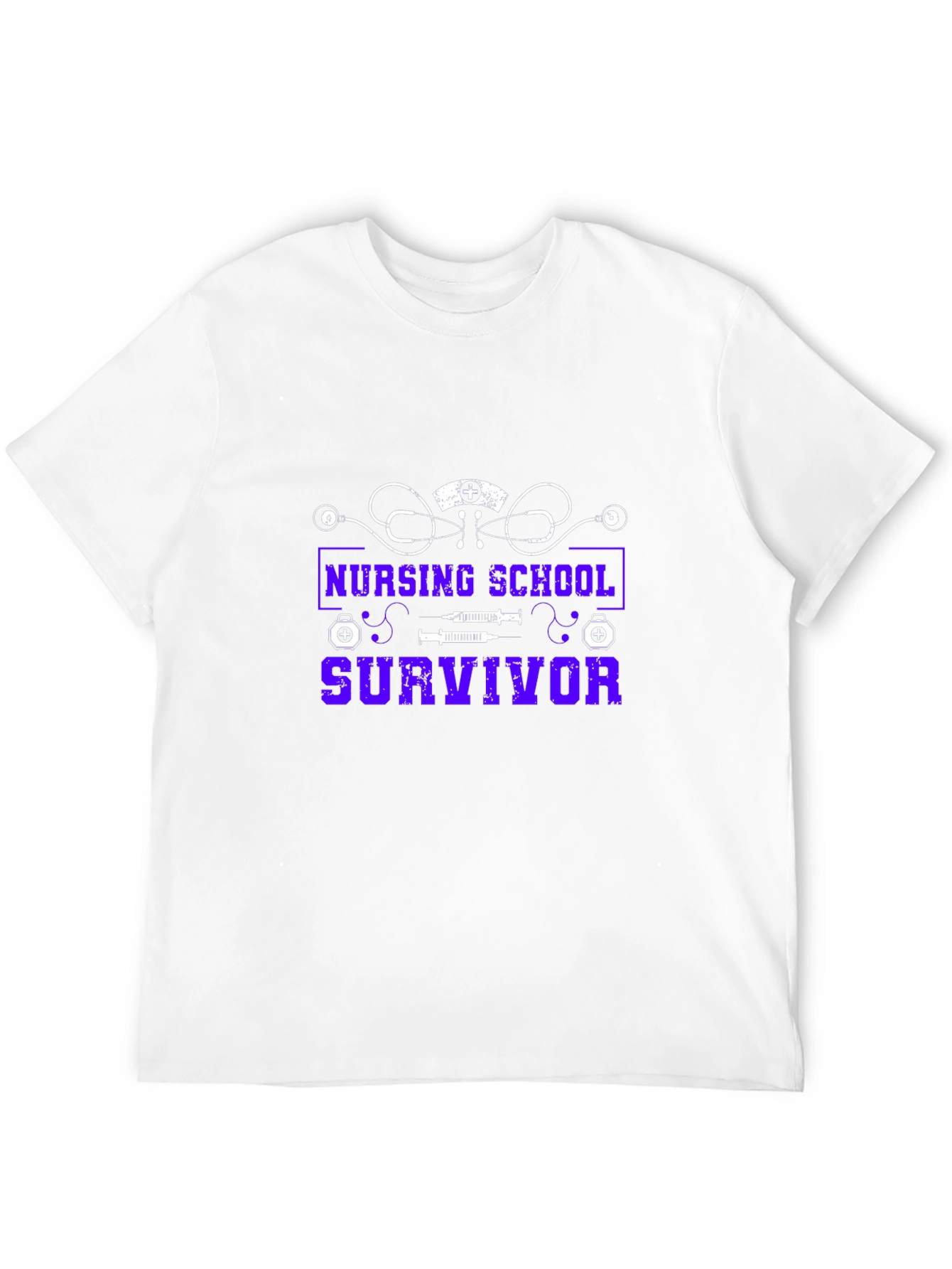 Nursing School Survivor Graphic T-Shirt