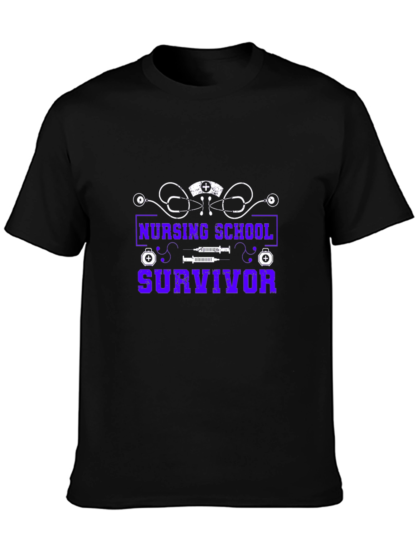 Nursing School Survivor Graphic T-Shirt