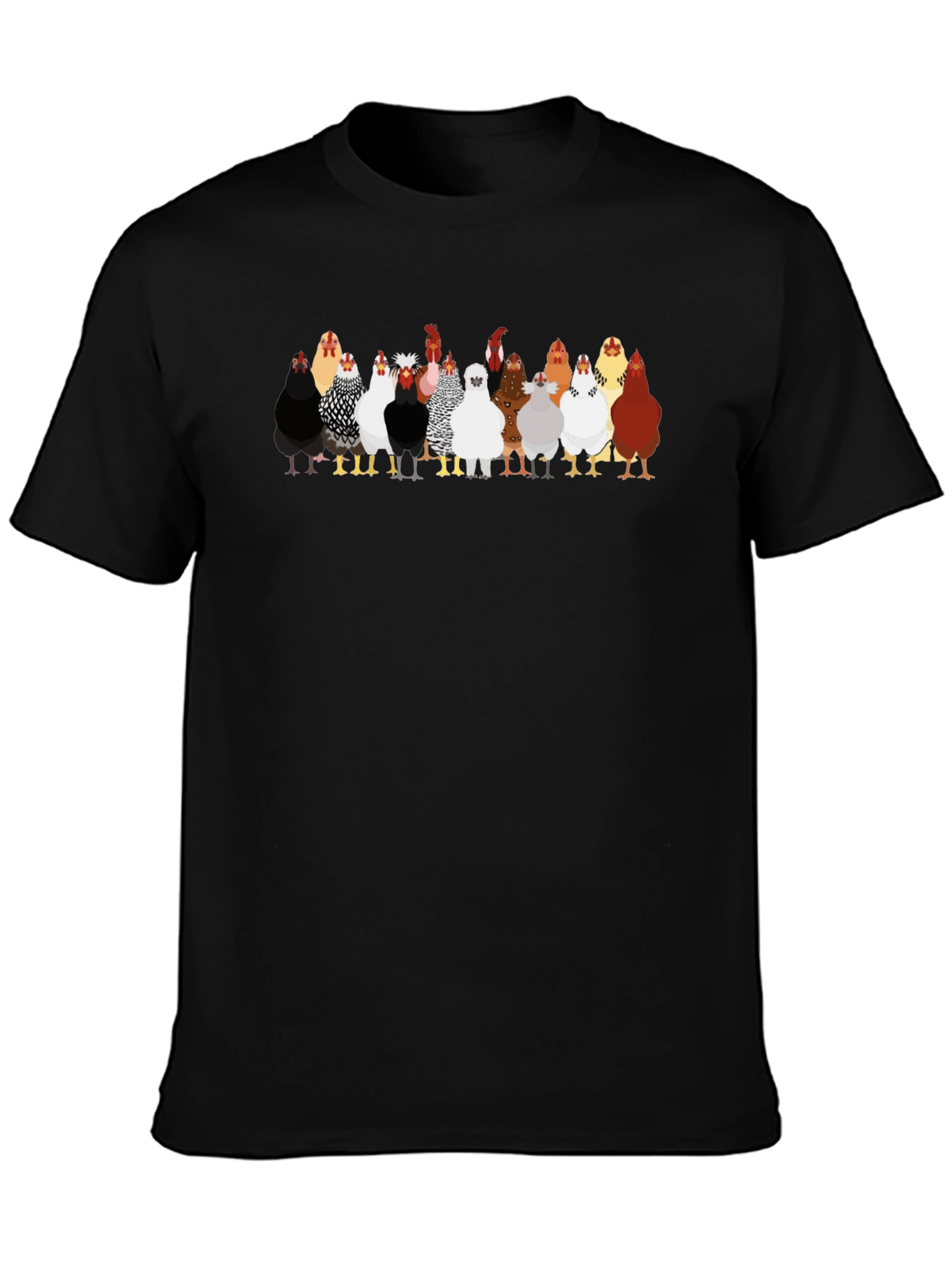 Chicken Lineup Graphic T-Shirt