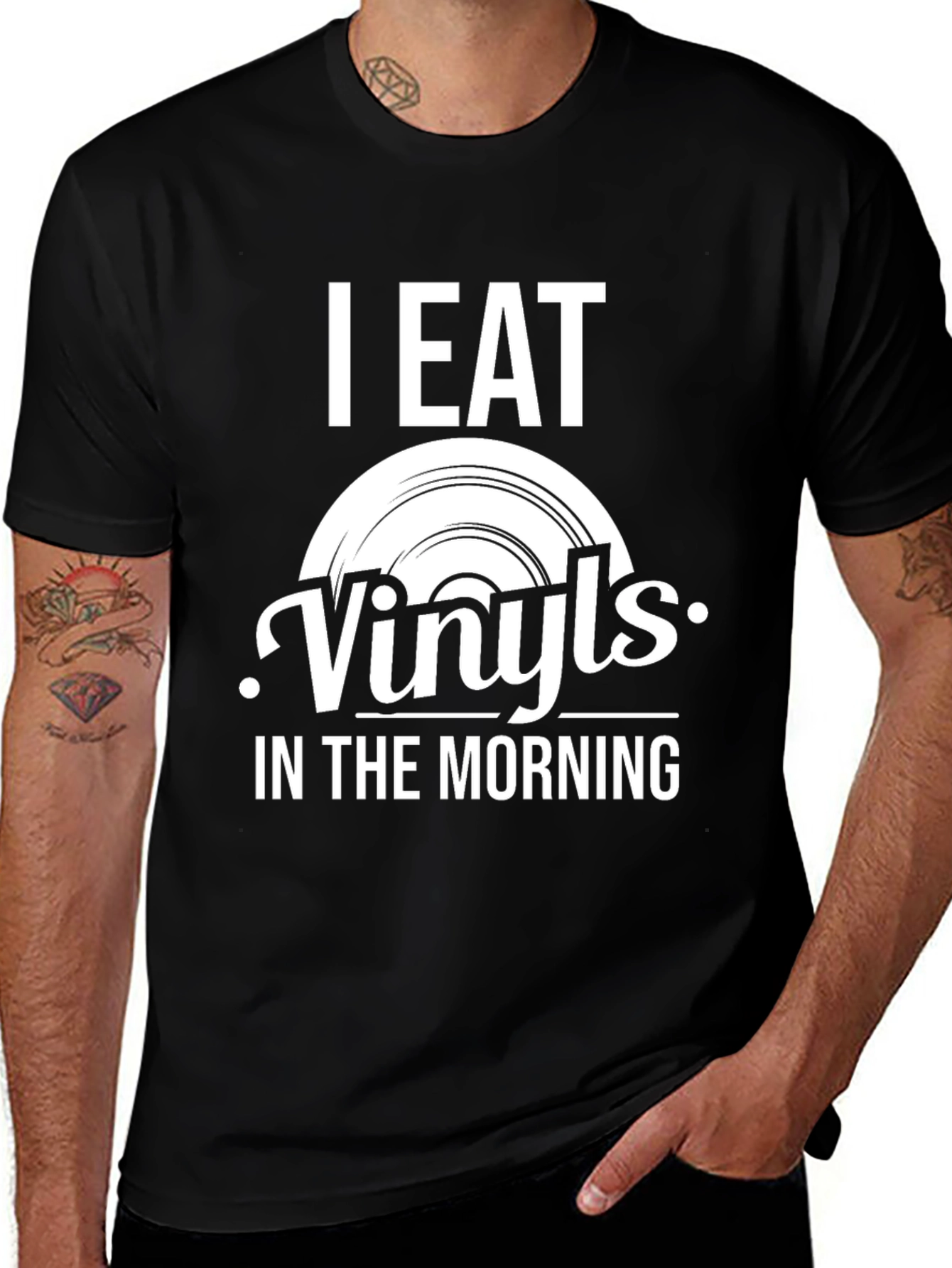 I Eat Vinyls T-Shirt - Music Lover Graphic Tee