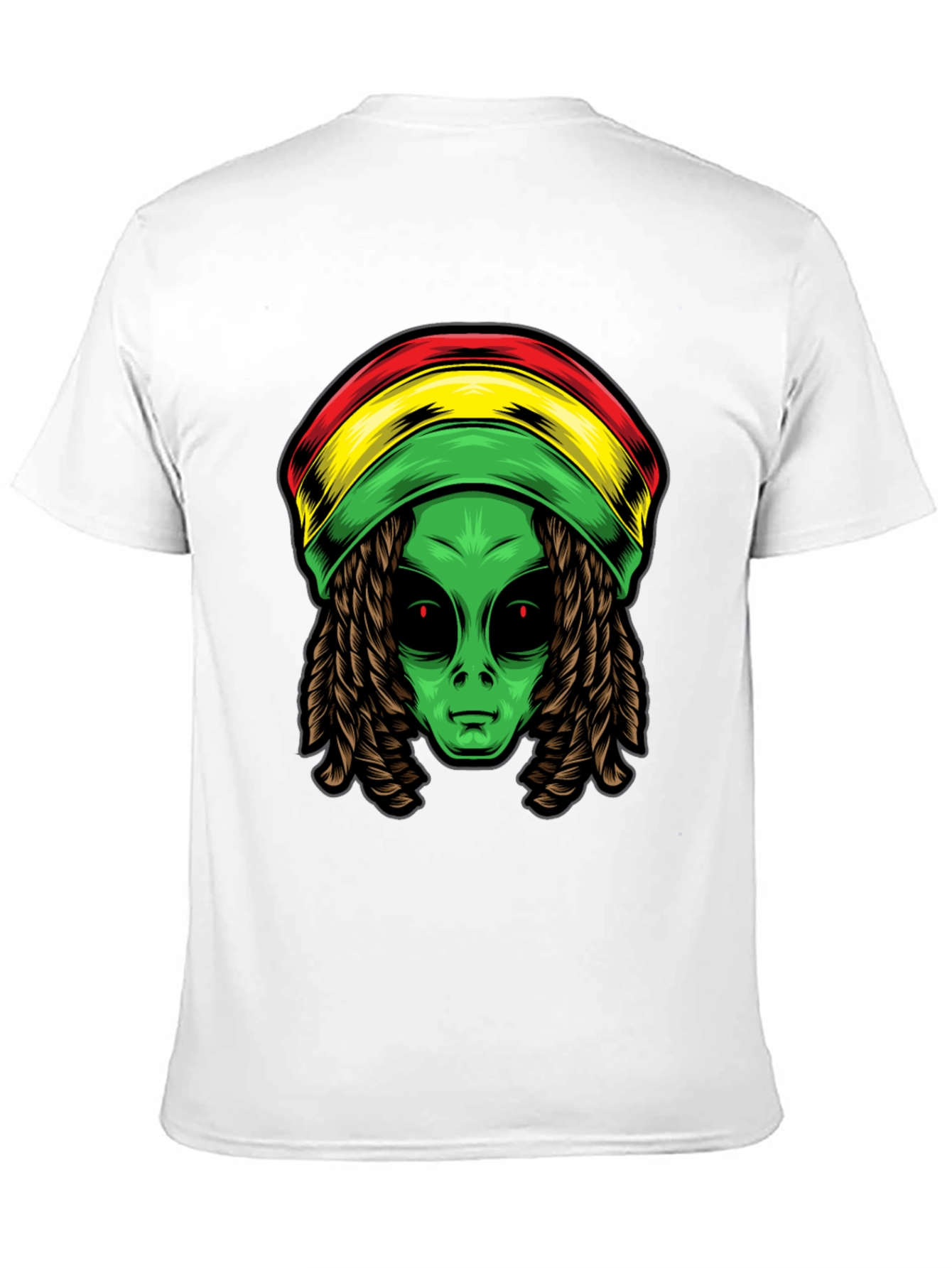 Rasta Alien T-Shirt - Cool Graphic Tee