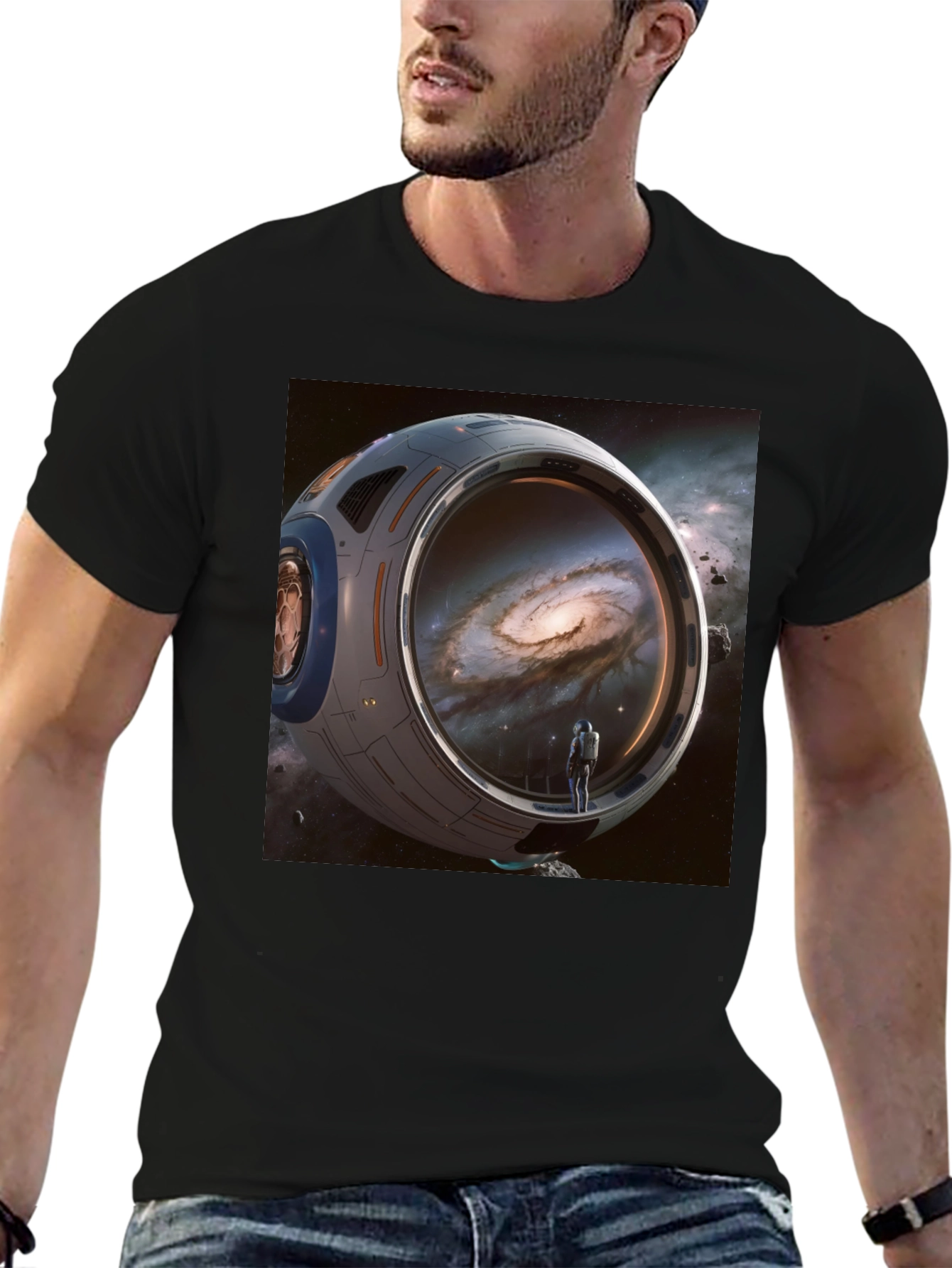 Space Exploration T-Shirt - Galaxy Design
