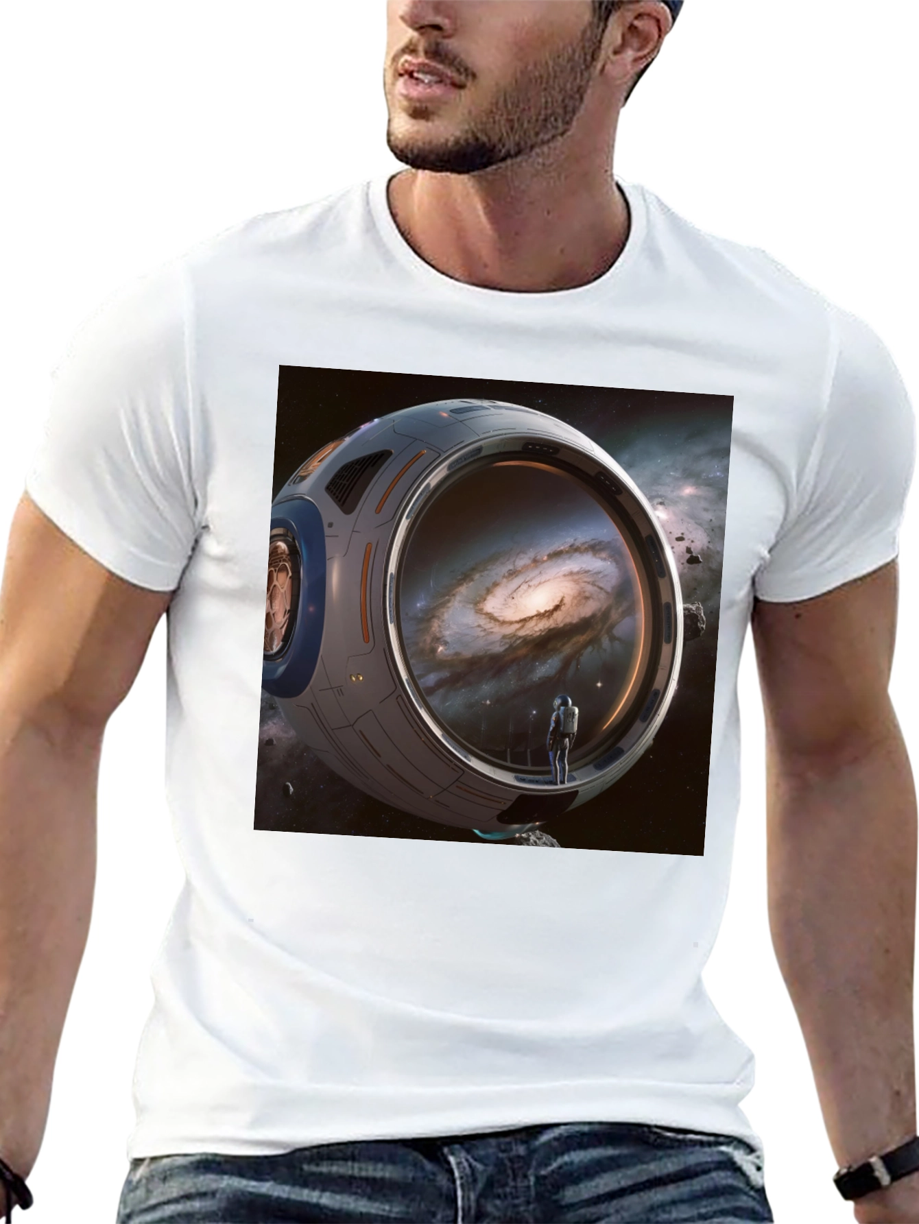 Space Exploration T-Shirt - Galaxy Design
