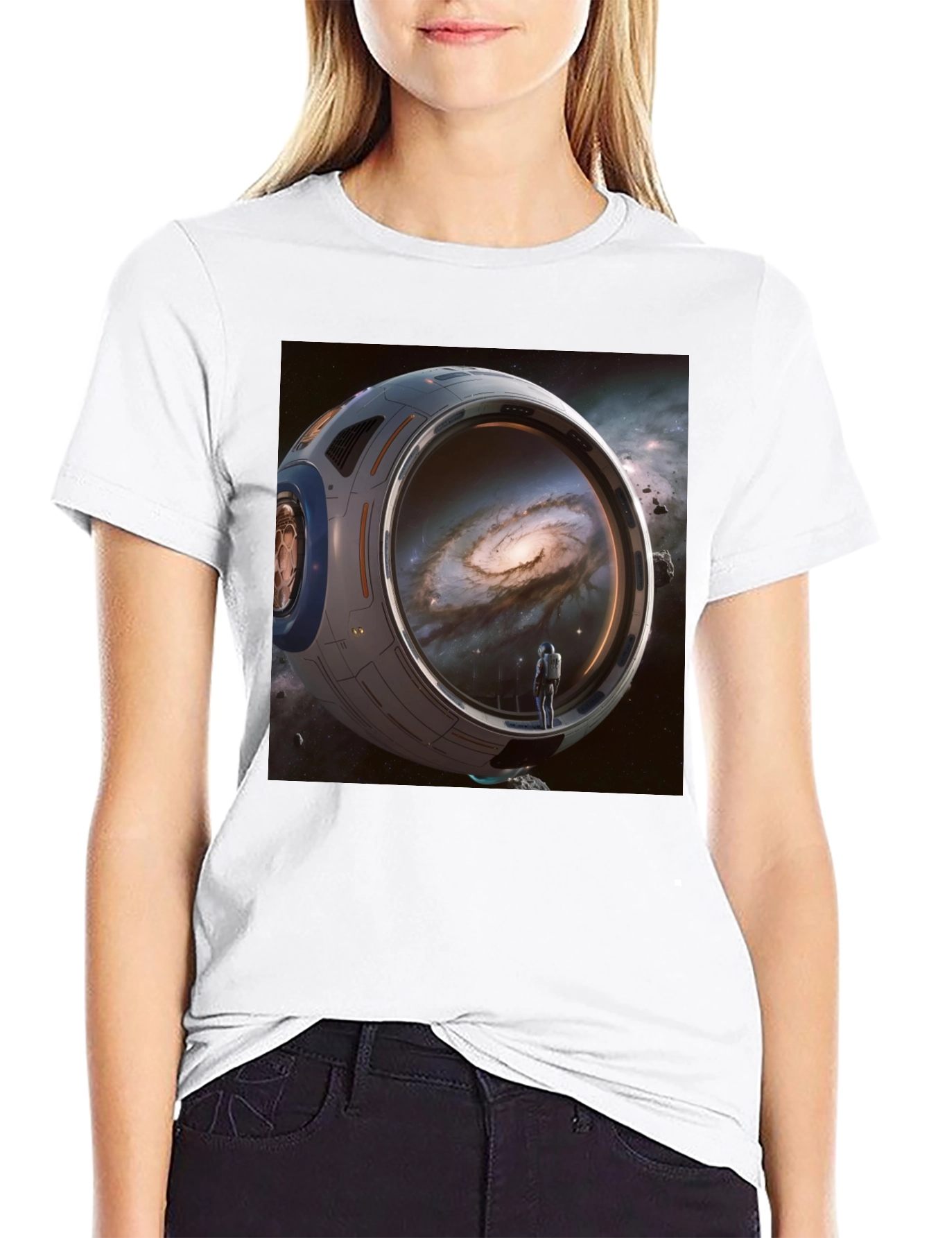 Space Exploration T-Shirt - Galaxy Design