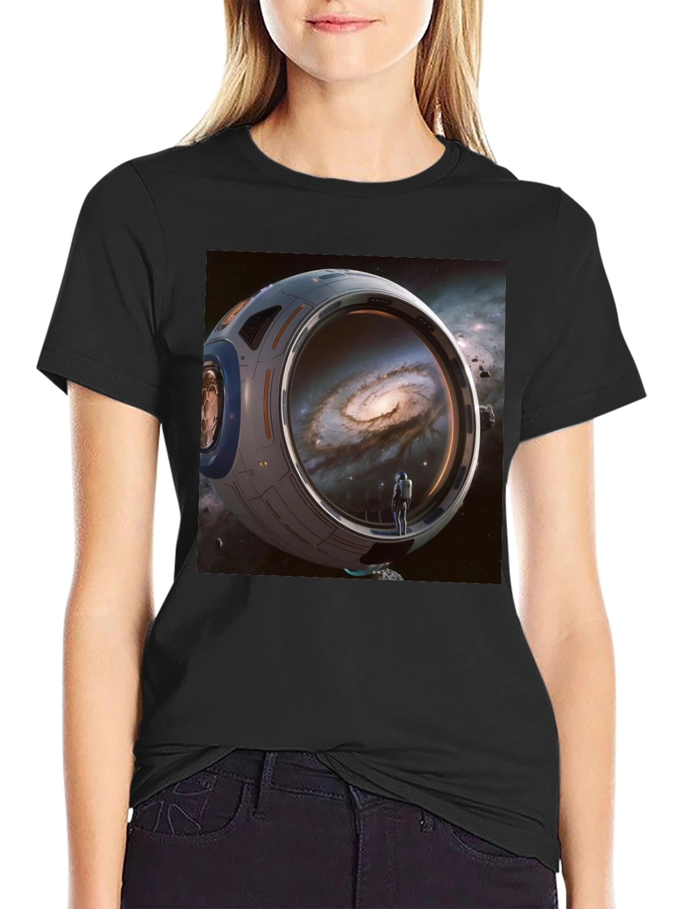 Space Exploration T-Shirt - Galaxy Design