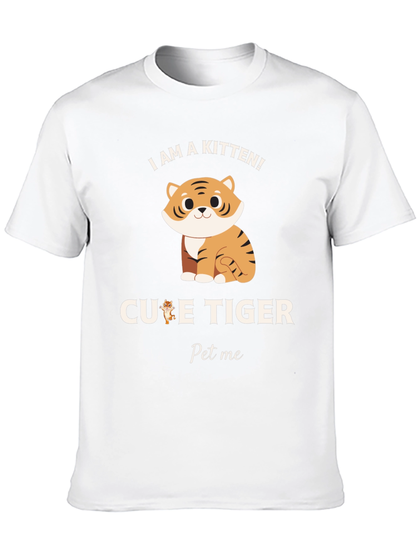 Cute Kitten Tiger Graphic Tee - Pet Me!