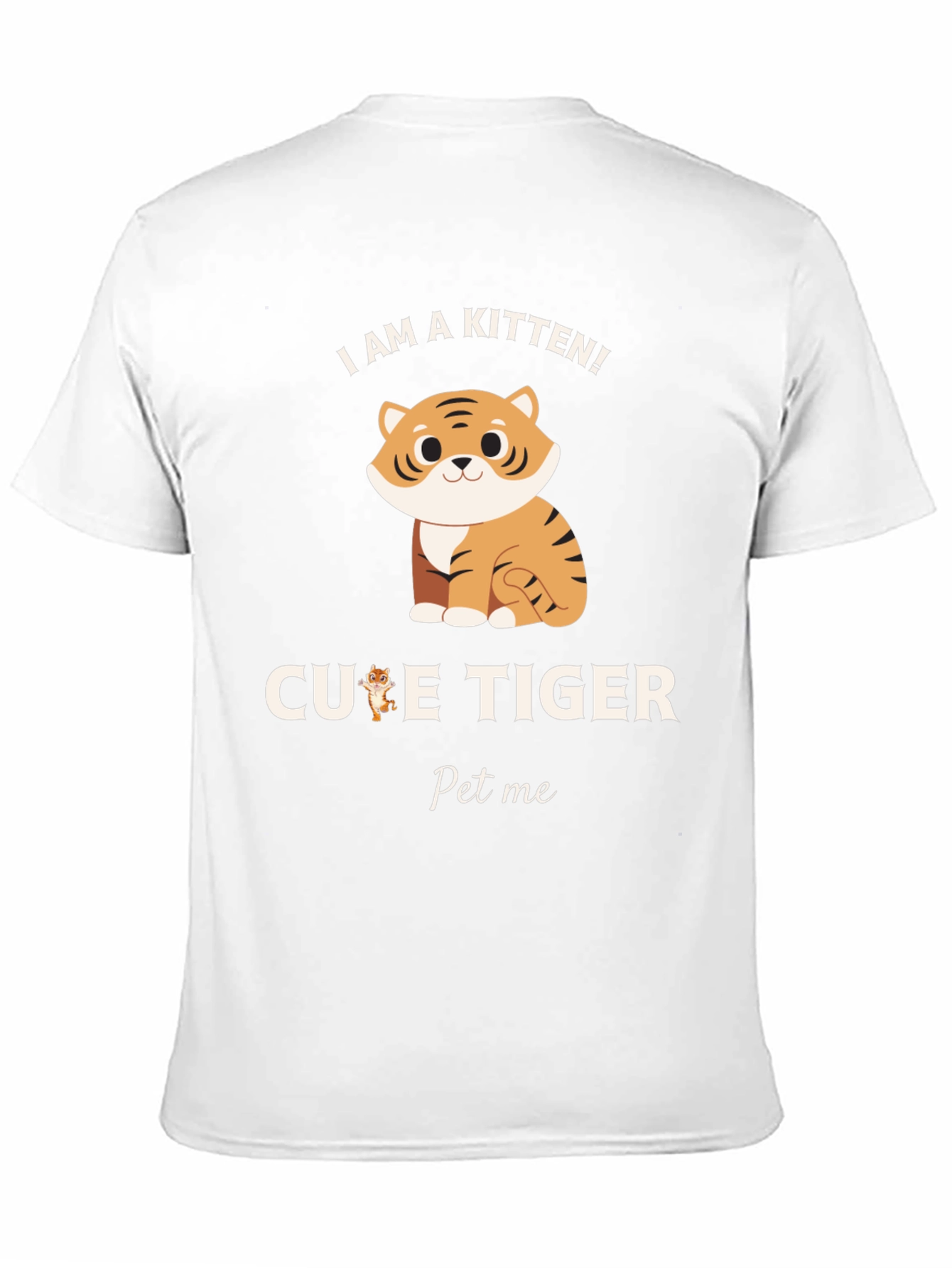 Cute Kitten Tiger Graphic Tee - Pet Me!